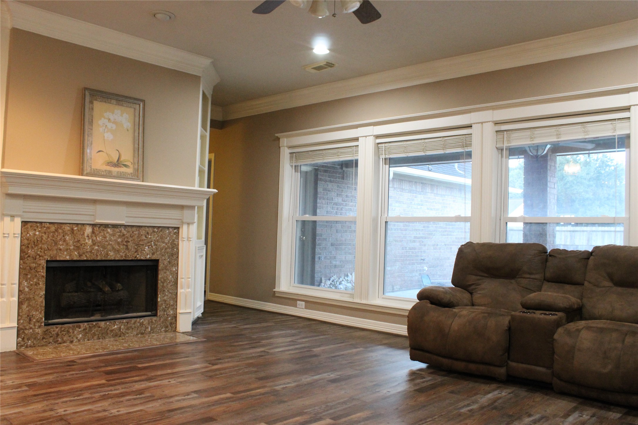 Living room leading to hallway