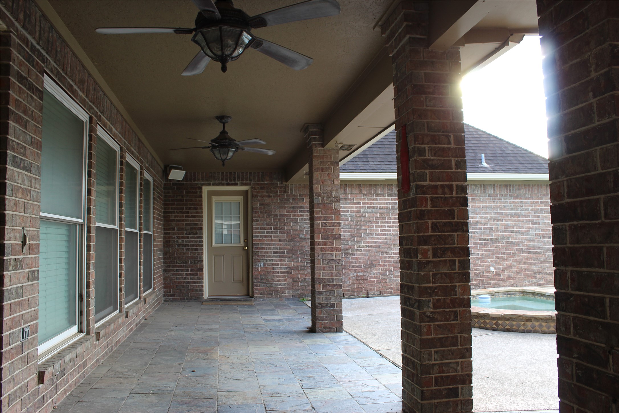 Covered back patio
