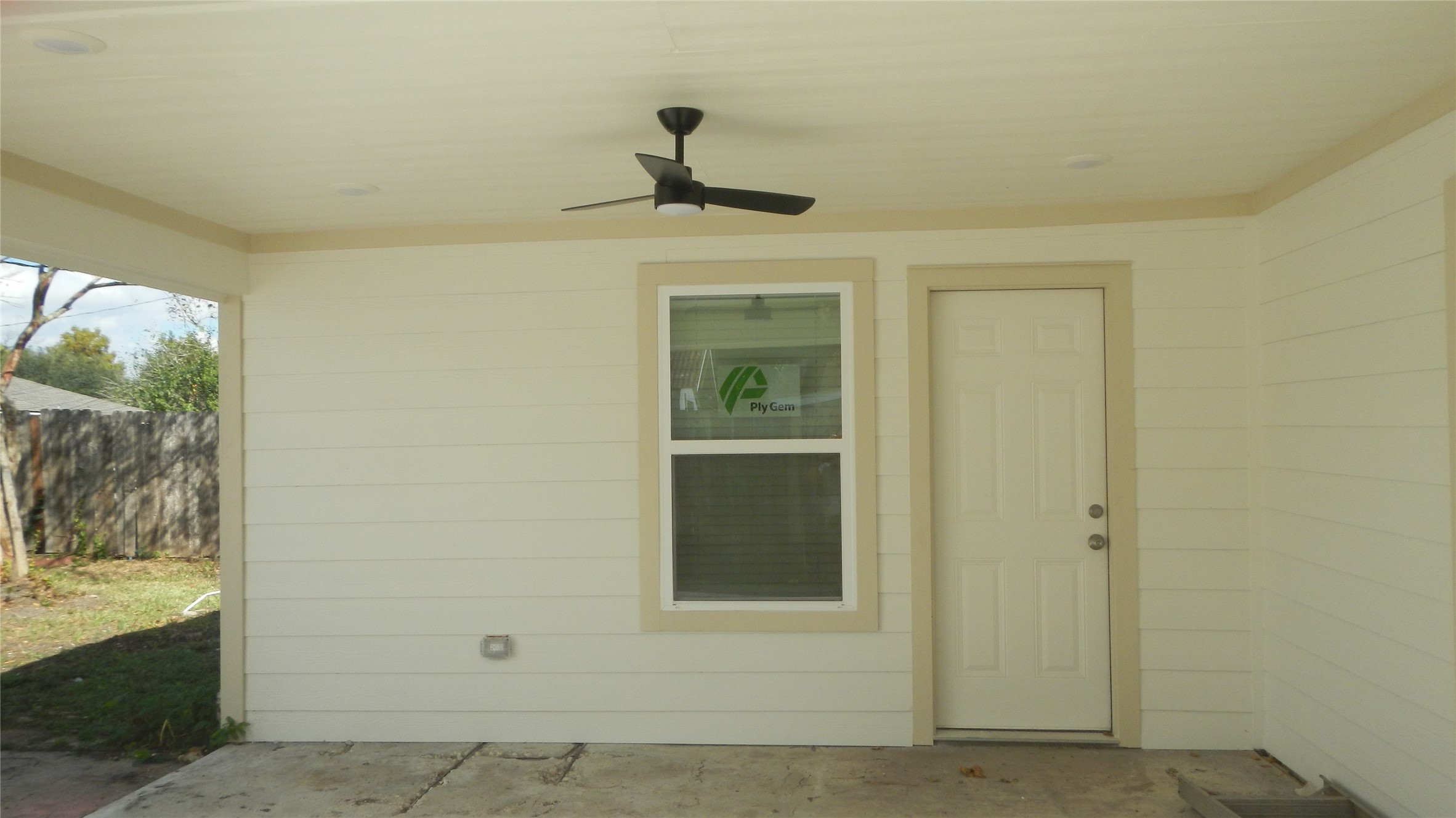 Second view of covered patio