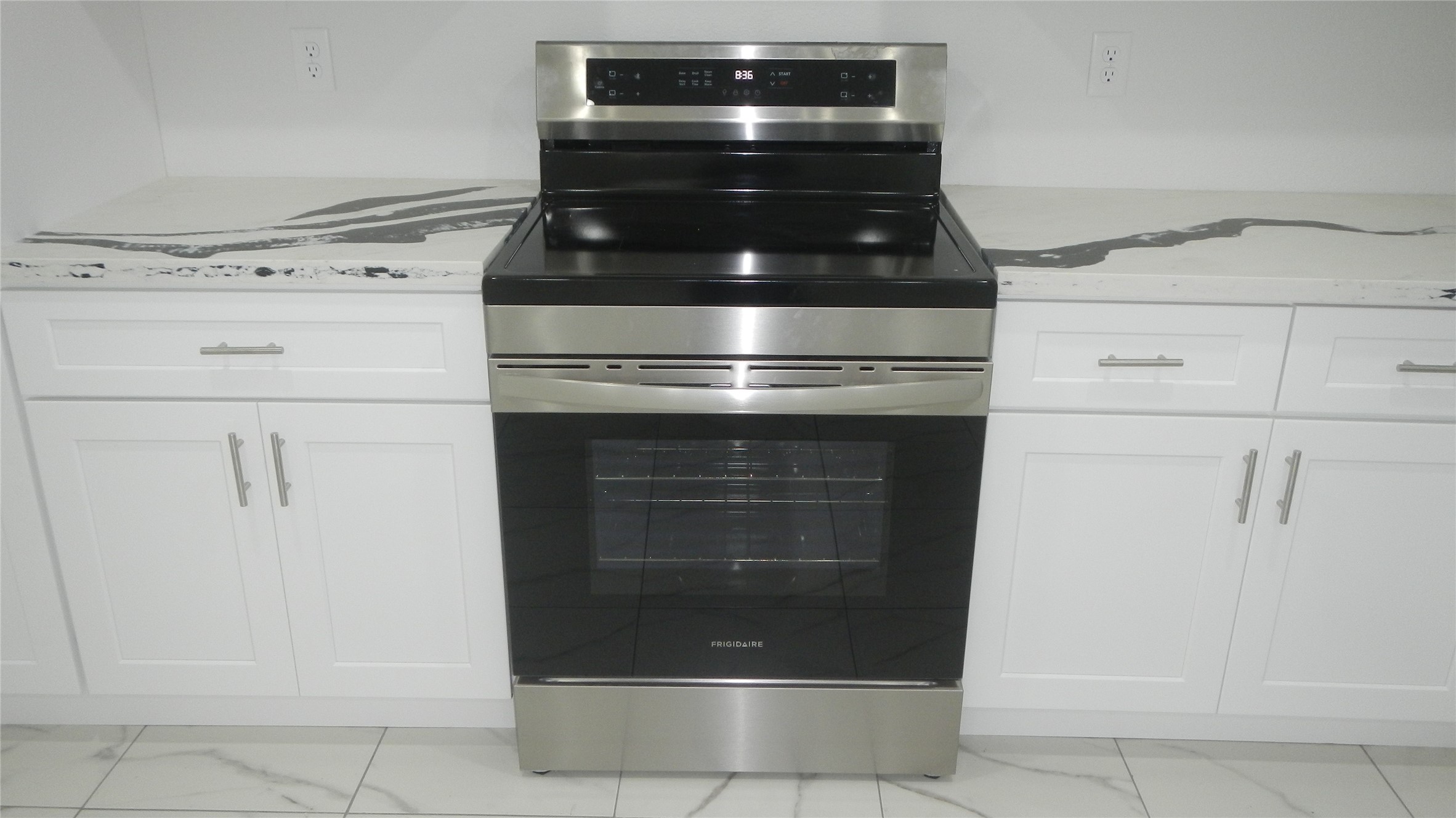 Frigidaire stove in spacious kitchen