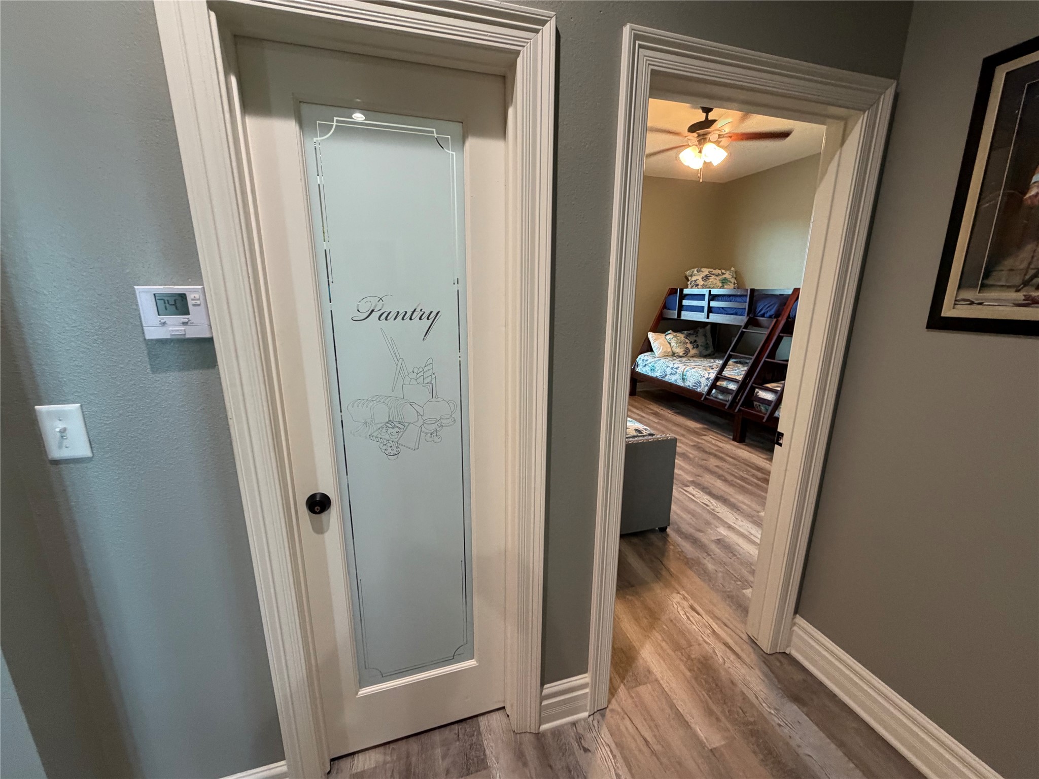 Pantry and on the right entry to the bunk room