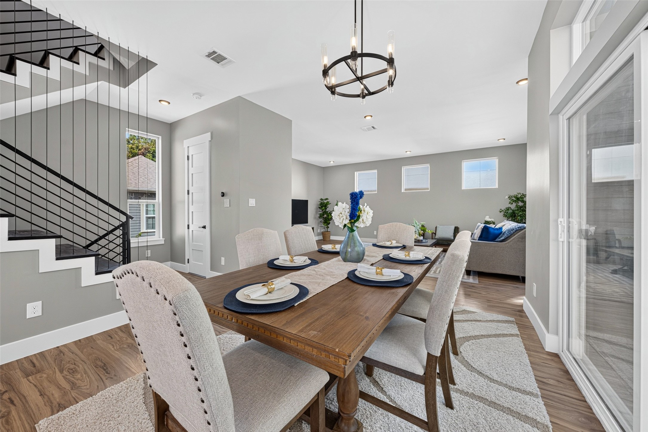 Whether hosting celebratory dinners or enjoying quiet morning coffee, this inviting space brings everyone together.