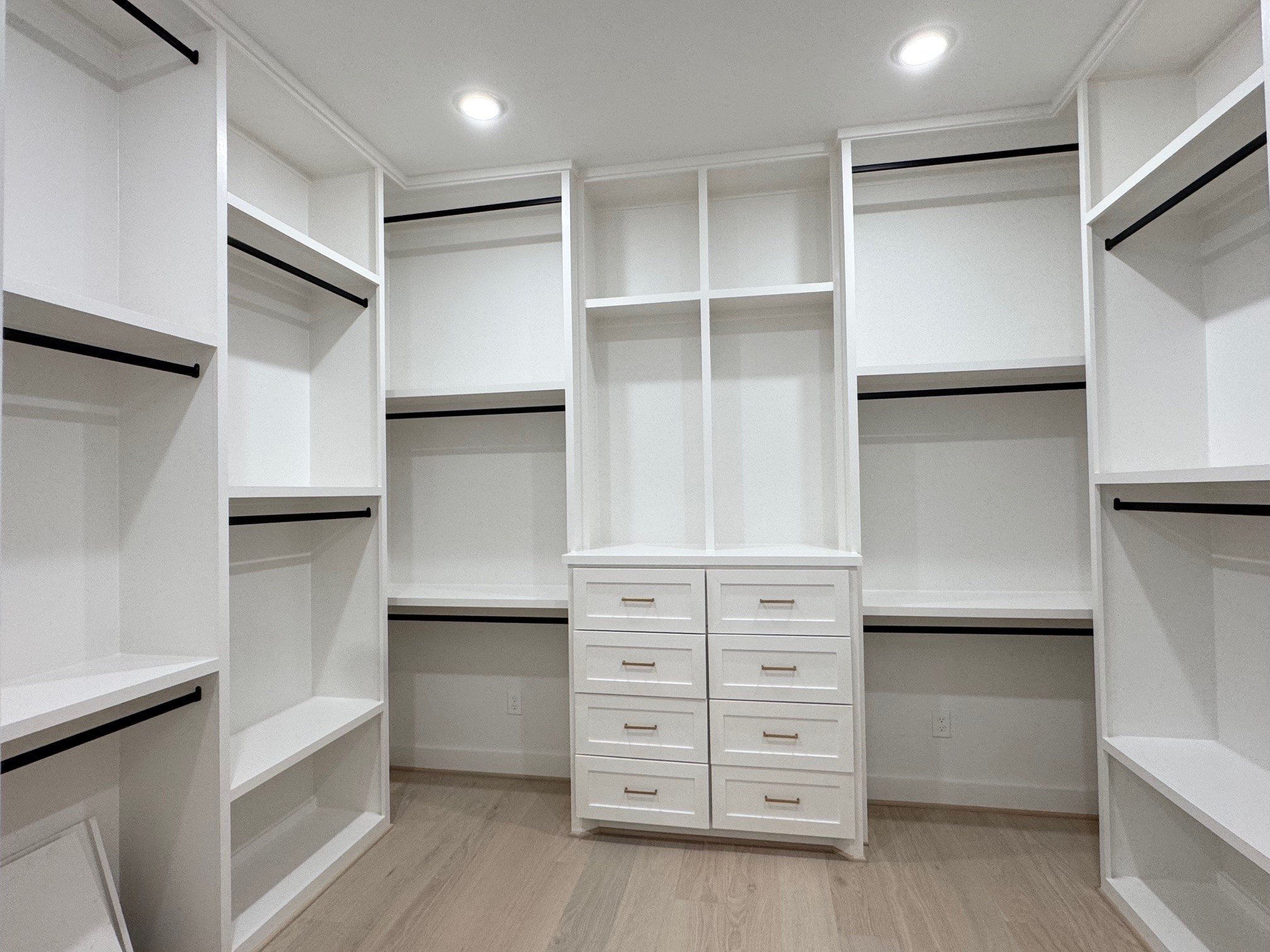 Primary closet. Construction as of 10/28/26.