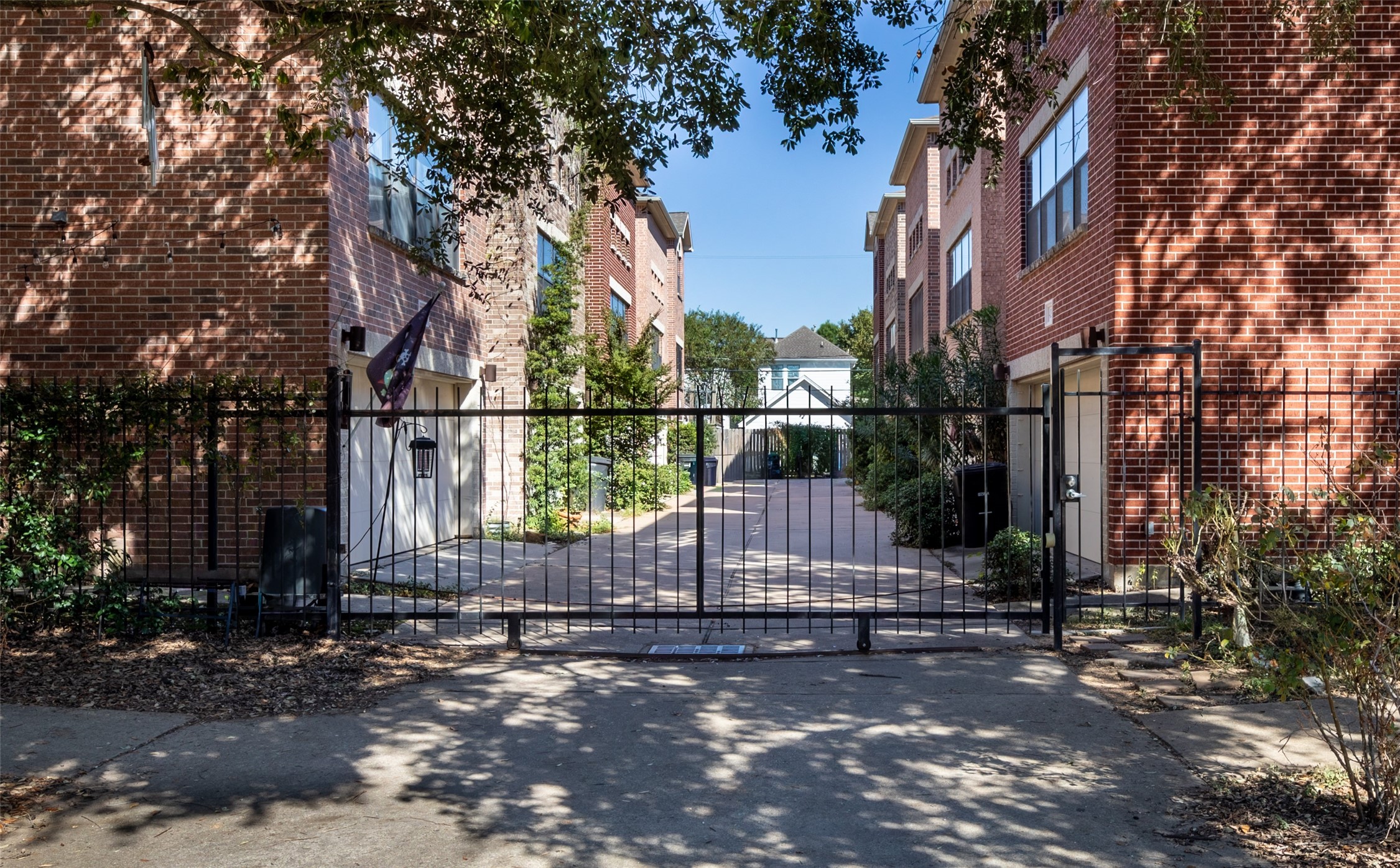 Electric Gate and walk-thru gate to unit.