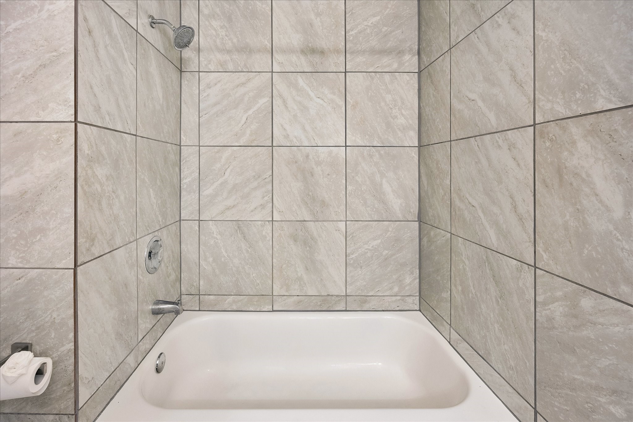 Recently remoceled tub and shower
