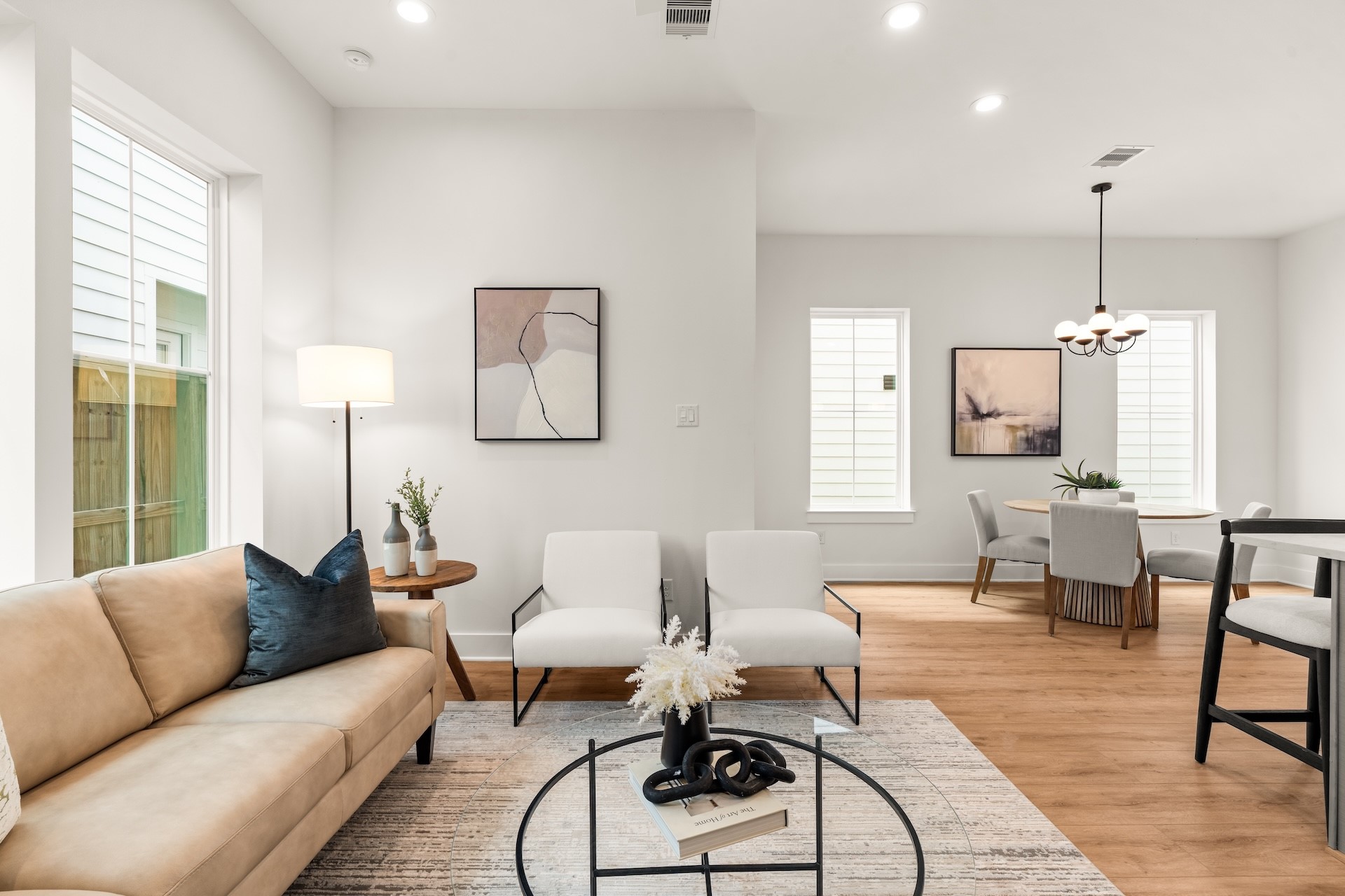 Continuous main-floor layout connecting every living area in one unified space.