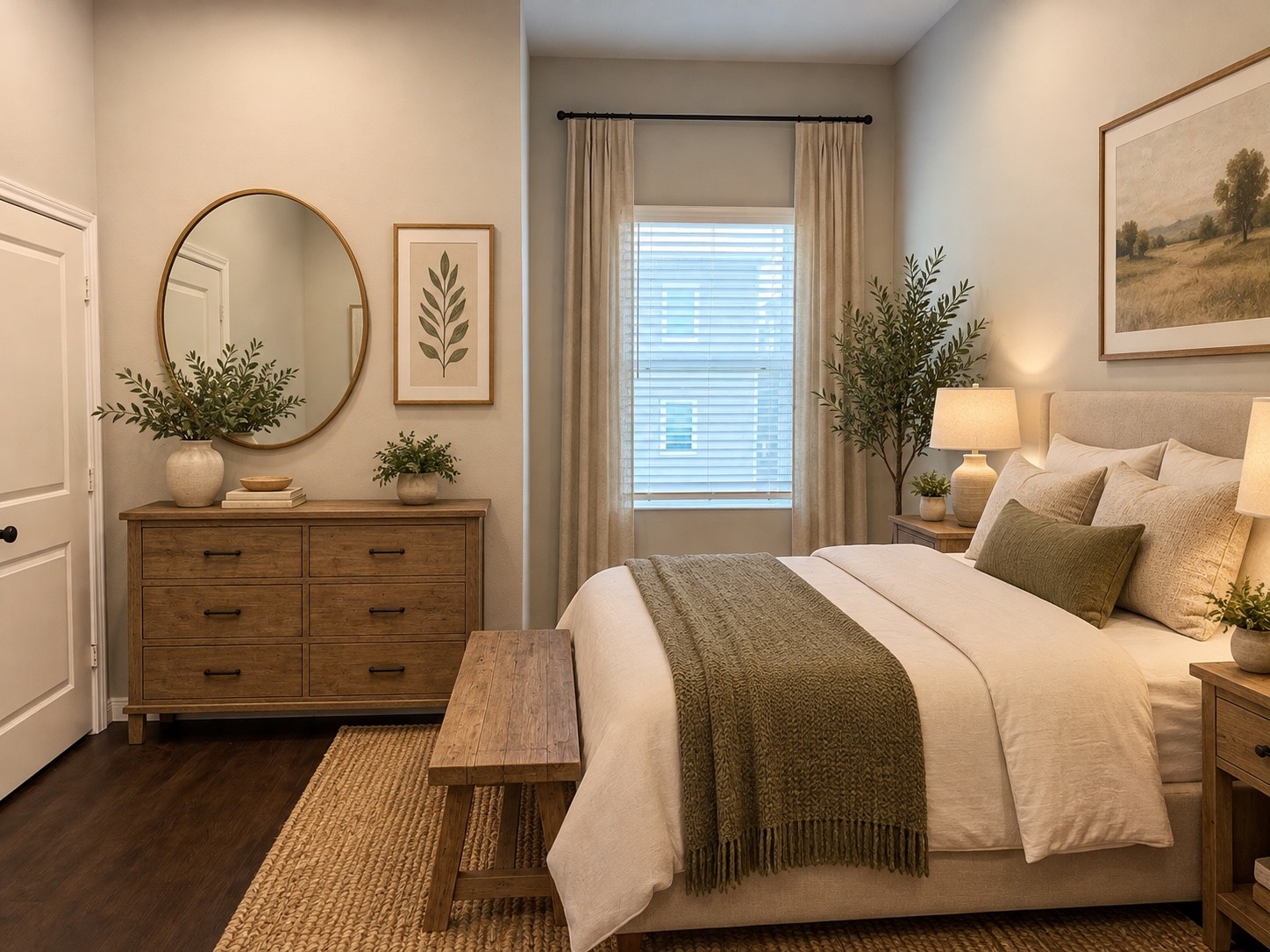 Primary Bedroom  Virtually Staged
