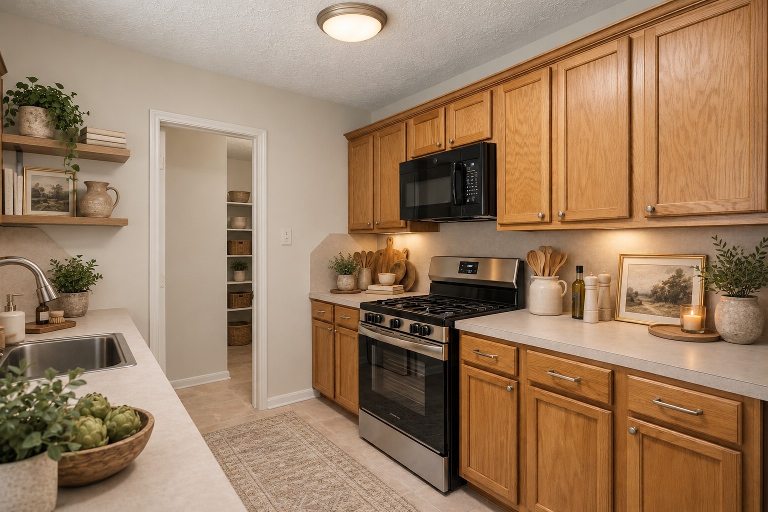 Kitchen-virtually staged Kitchen-virtually staged