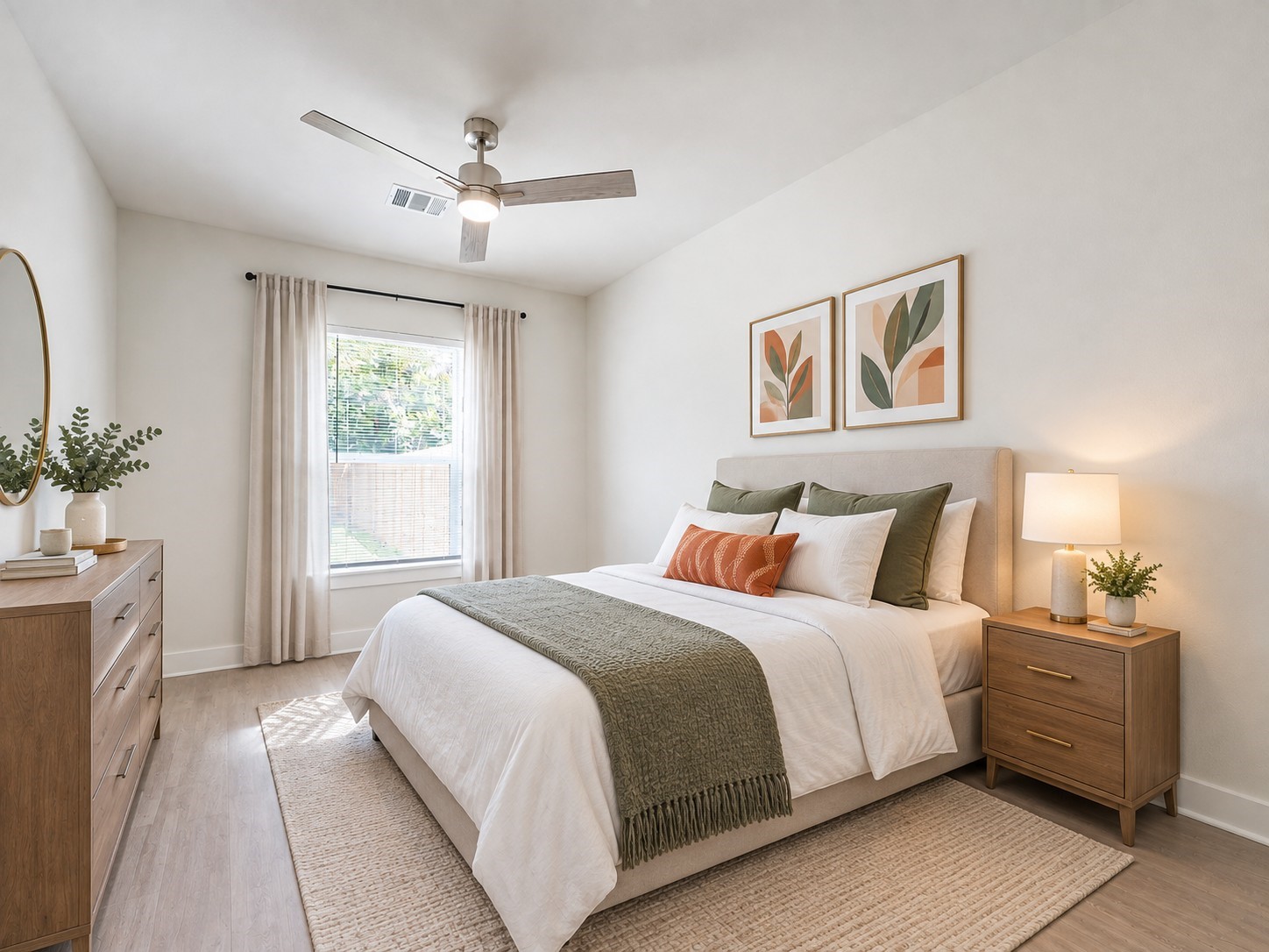 Virtually staged Secondary bedroom