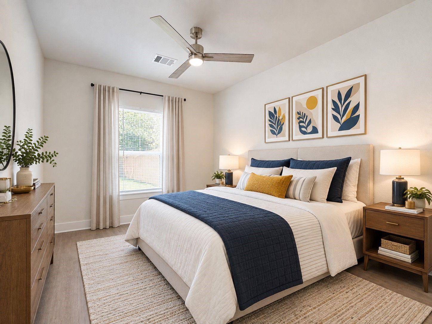 Virtually staged Secondary bedroom