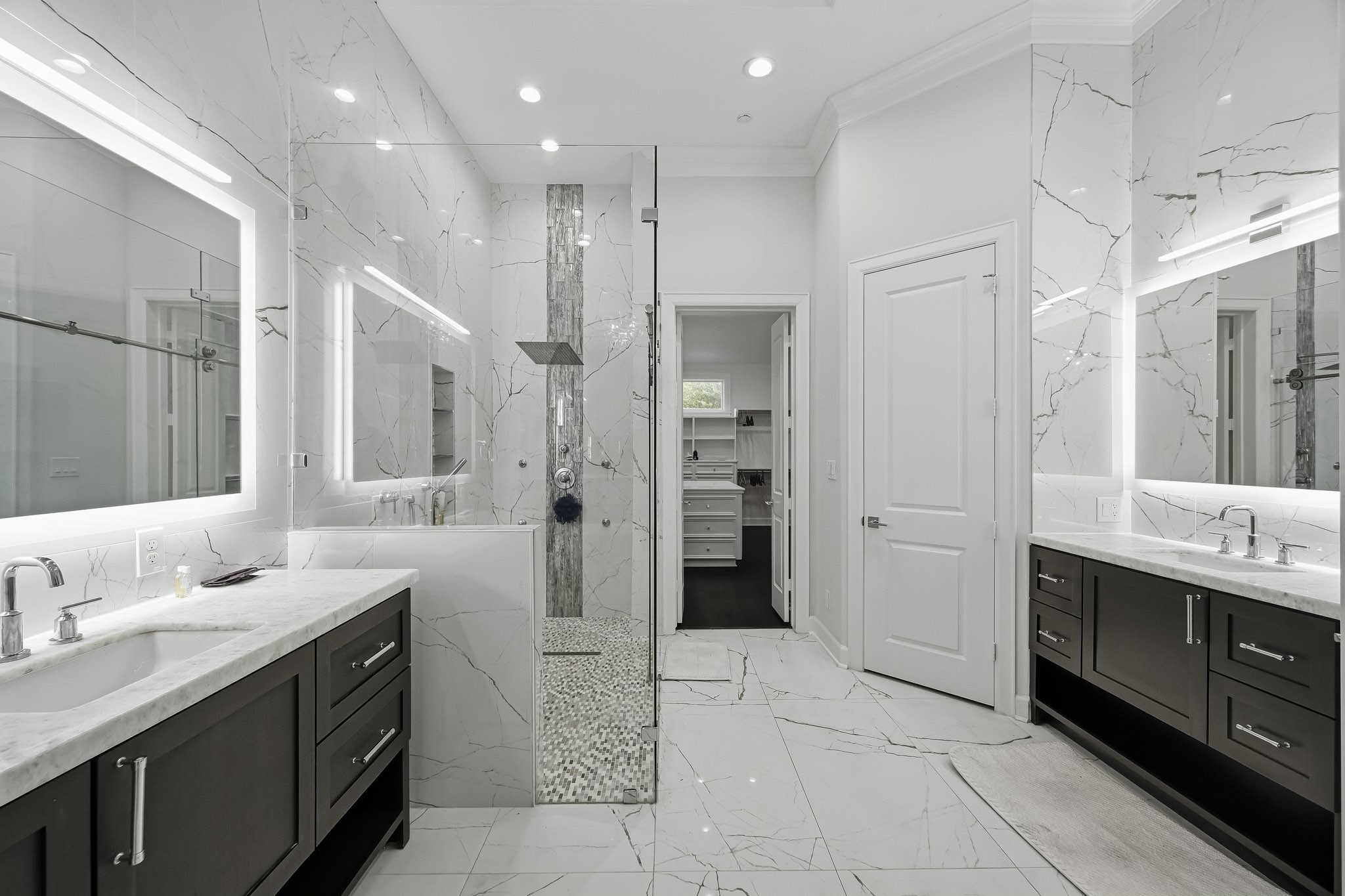 Spa-like primary bathroom.