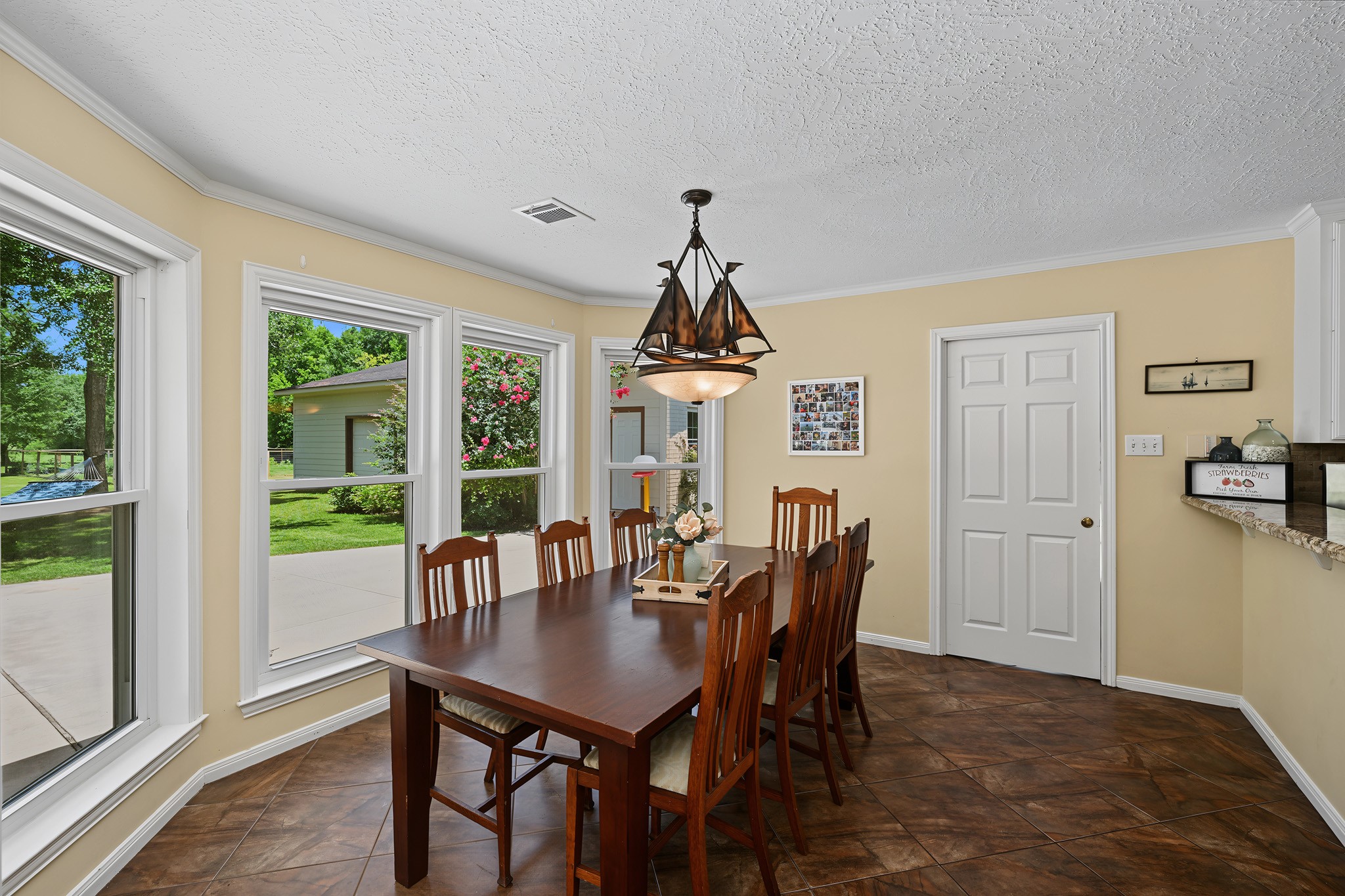 Just off the breakfast room is the laundry room.