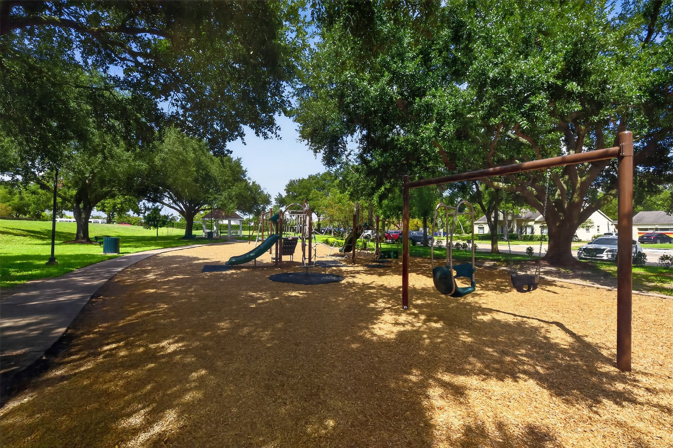 Lots of shade for playground time.