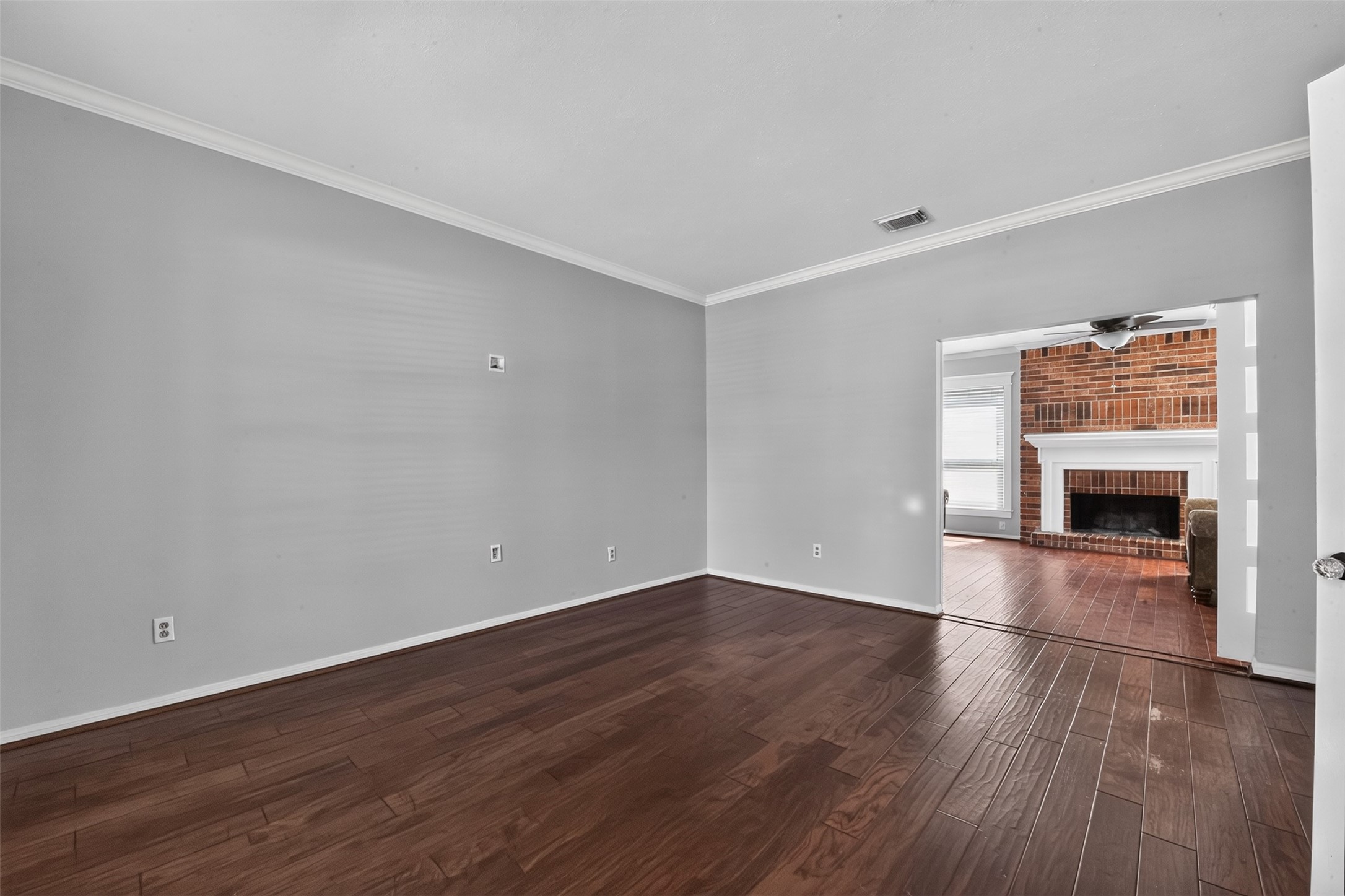 This room leads directly into the back living area.
