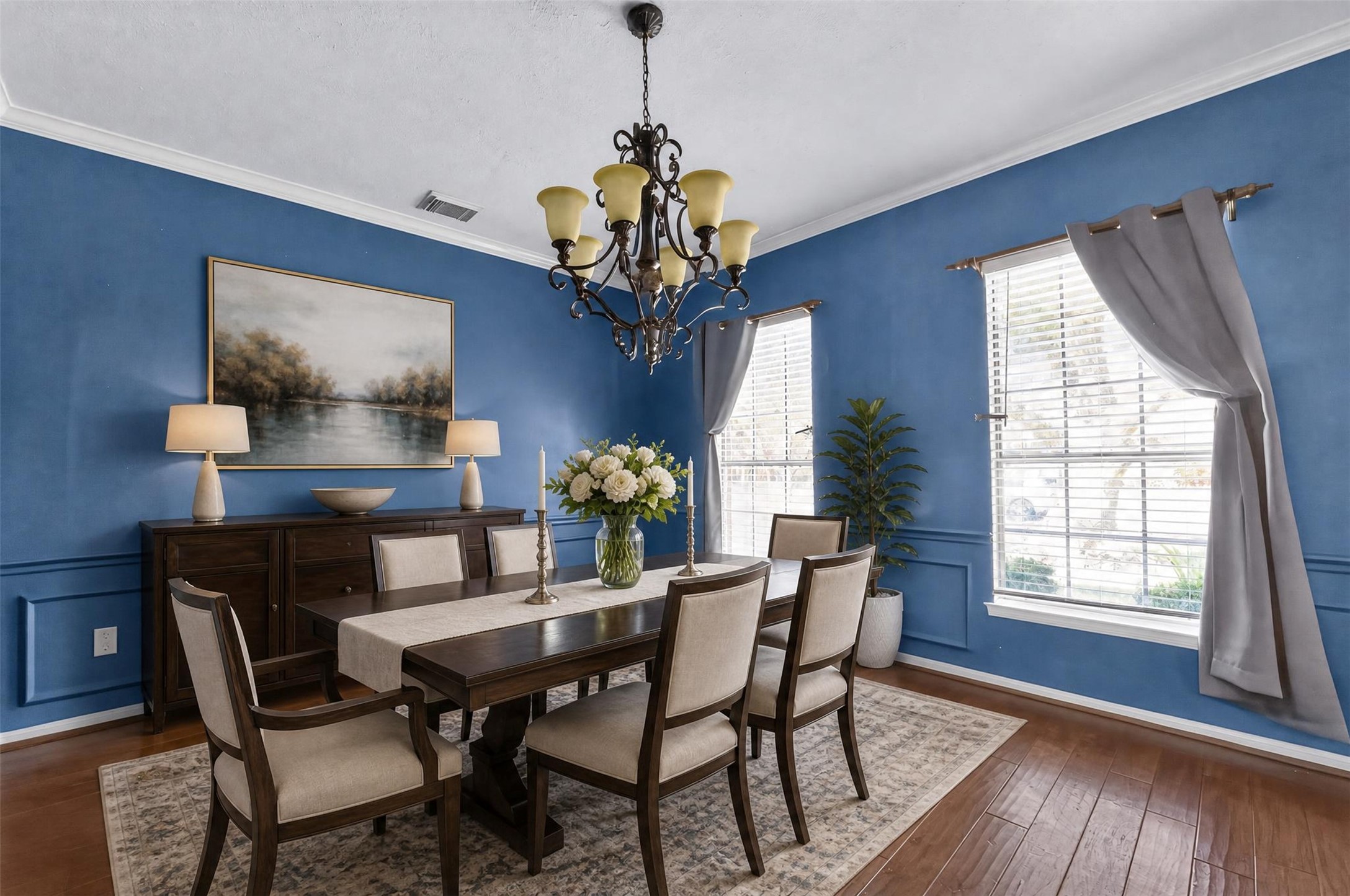 Want to see how your furniture will look here?  This virtual photo gives you some ideas.