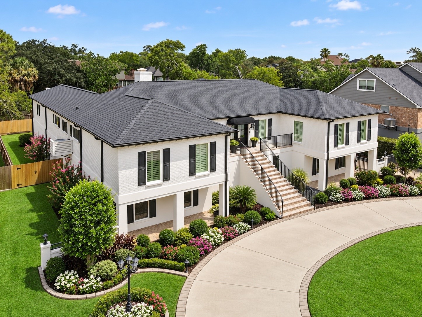 Beautifully updated with ANLIN vinyl replacement windows professionally installed by Houston Window Experts in December 2023. Windows were replaced along both the front and rear of the home's upper level, enhancing comfort, energy efficiency, and overall appeal.
