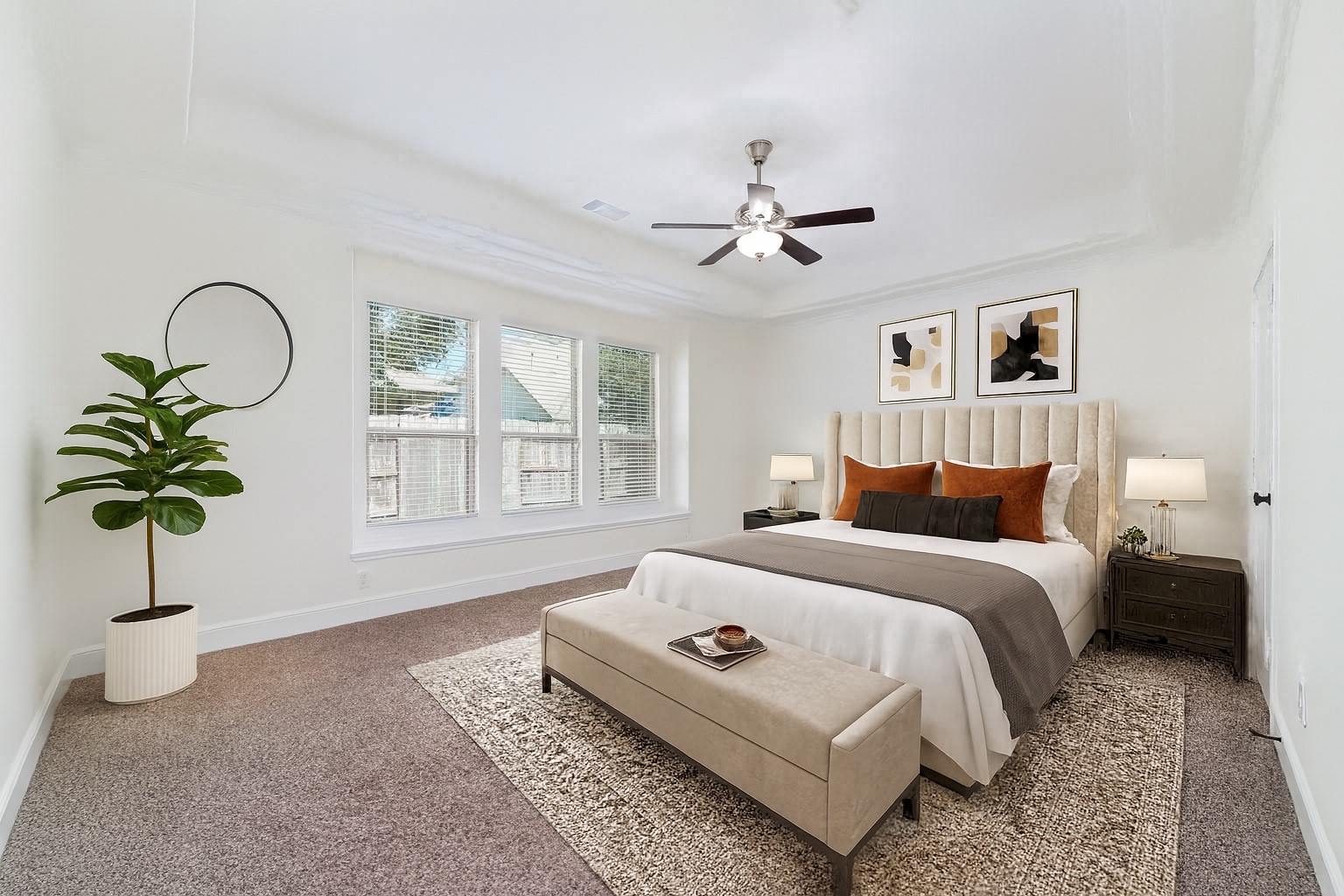 Virtually staged - Primary Bedroom downstairs