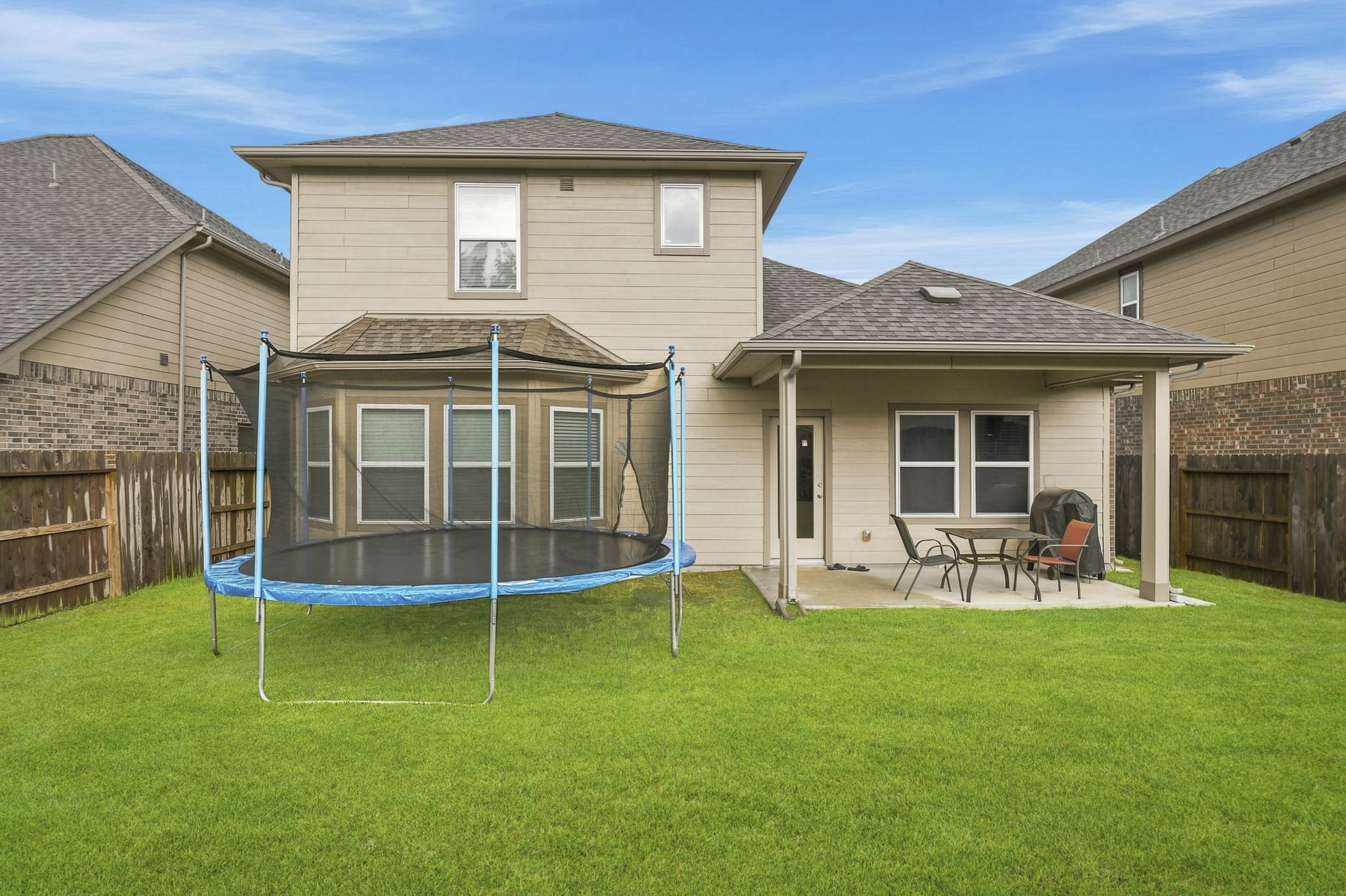 View of the back of the home.