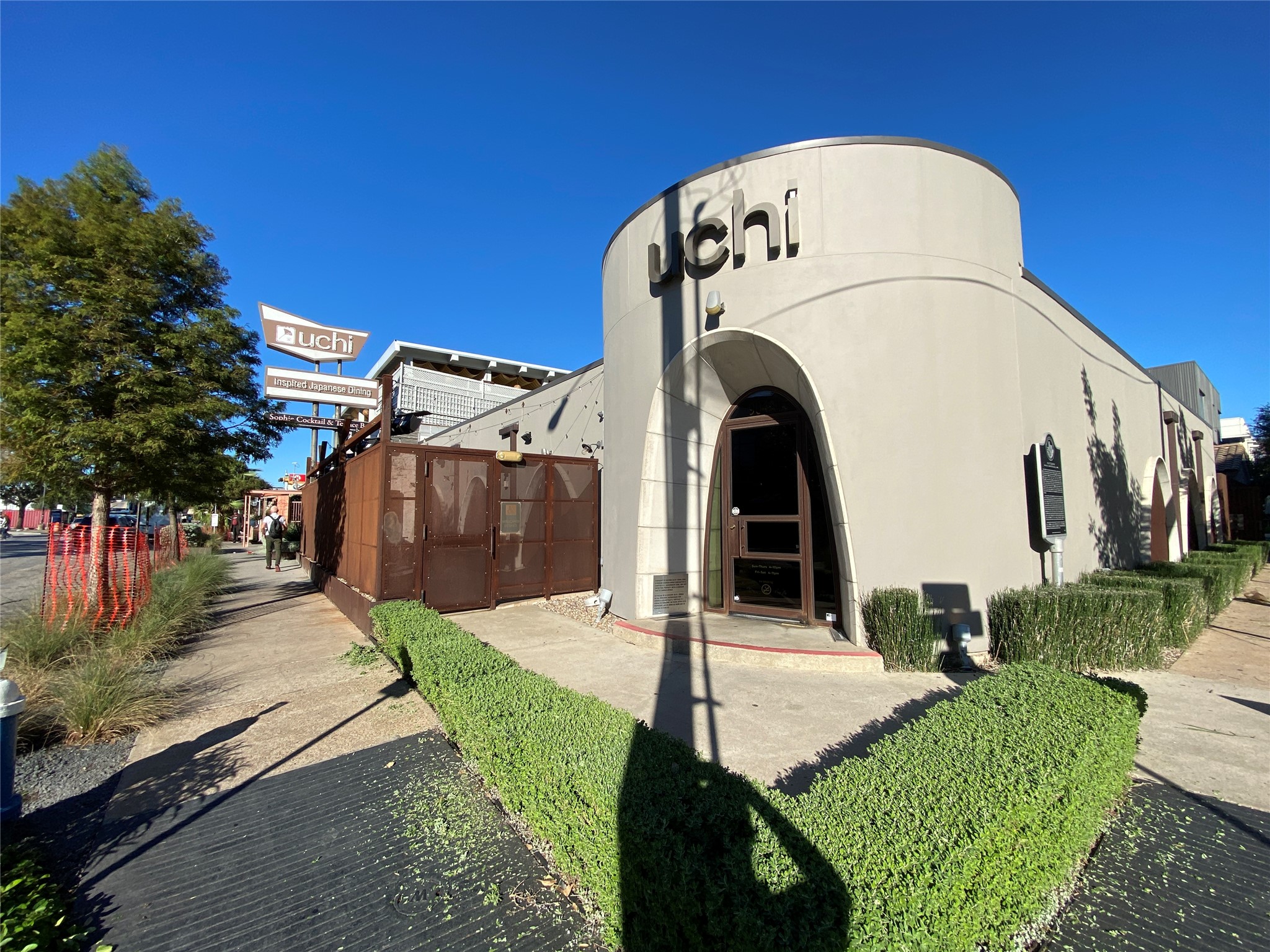 Across the street from the Montrose Collective is Uchi, an upscale, non-traditional Japanese sushi and omakase restaurant.