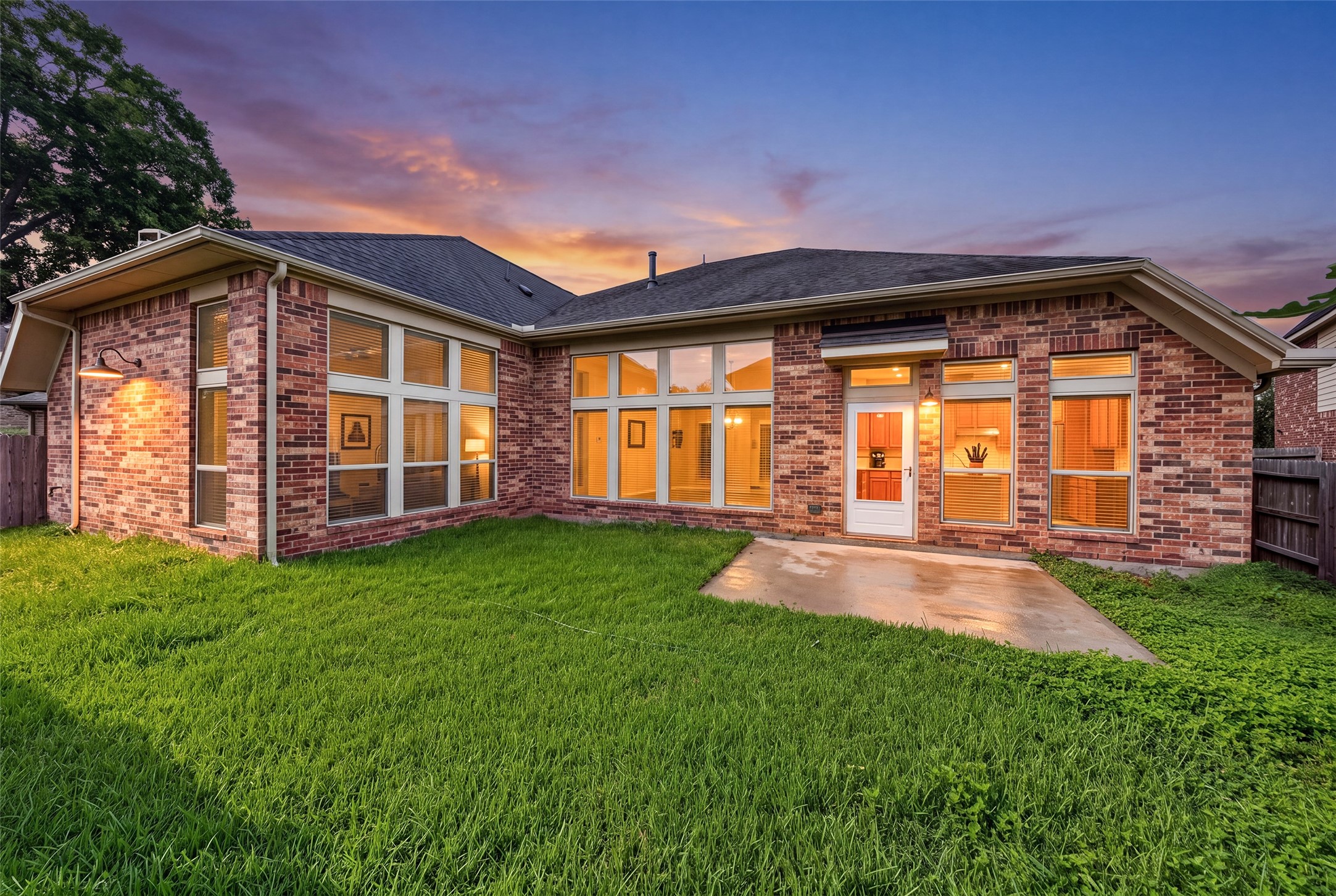 Back patio where you can sip your morning coffee or enjoy relaxing family dinners alfresco.
