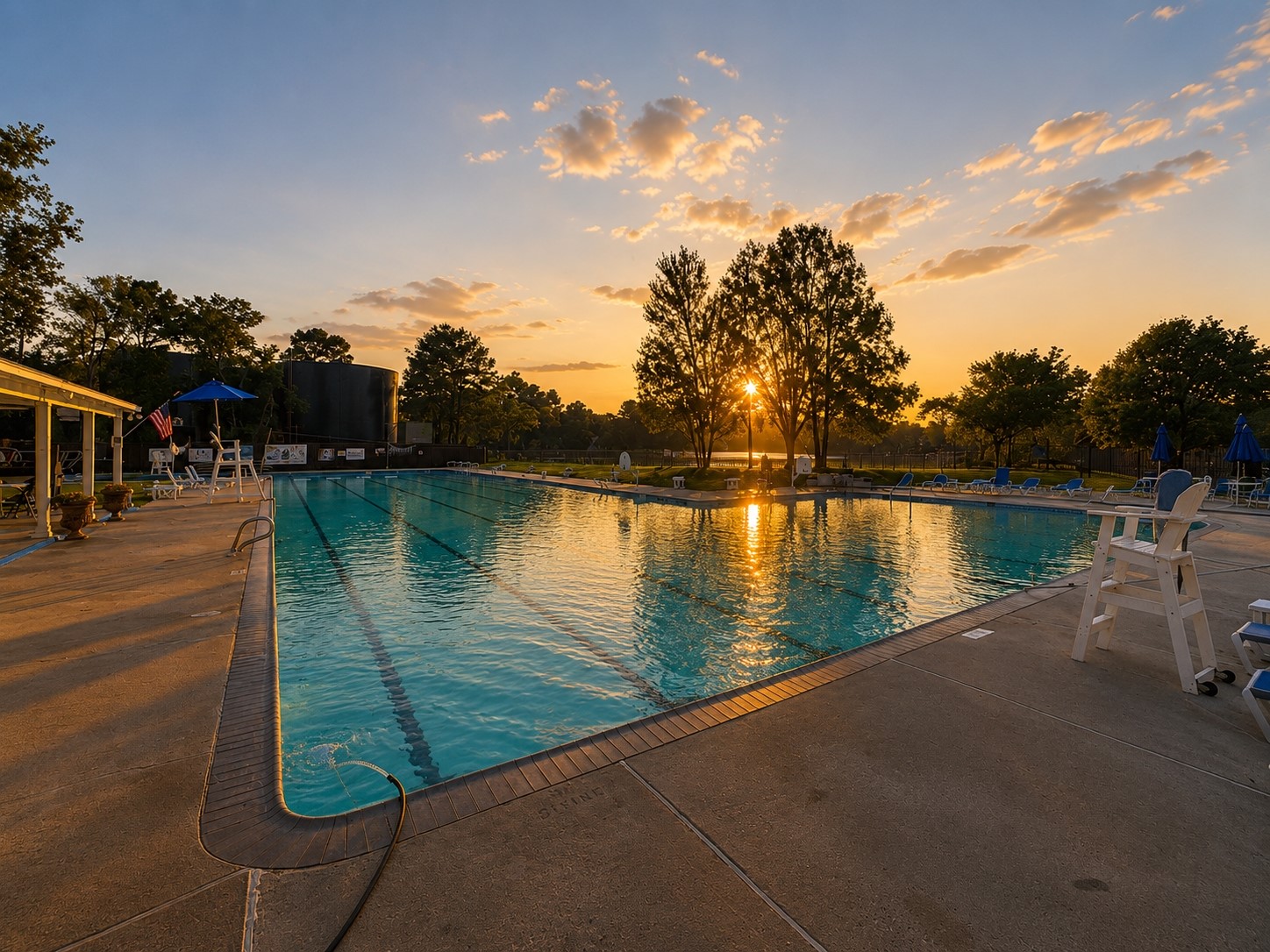 Pool at Lakewood forest HOA Club House.