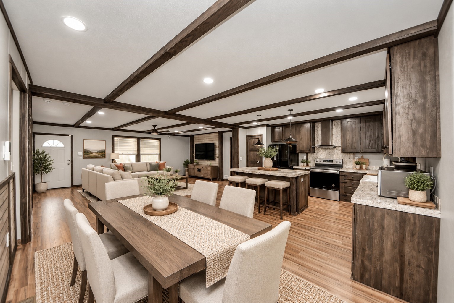 Virtually staged spacious layout.