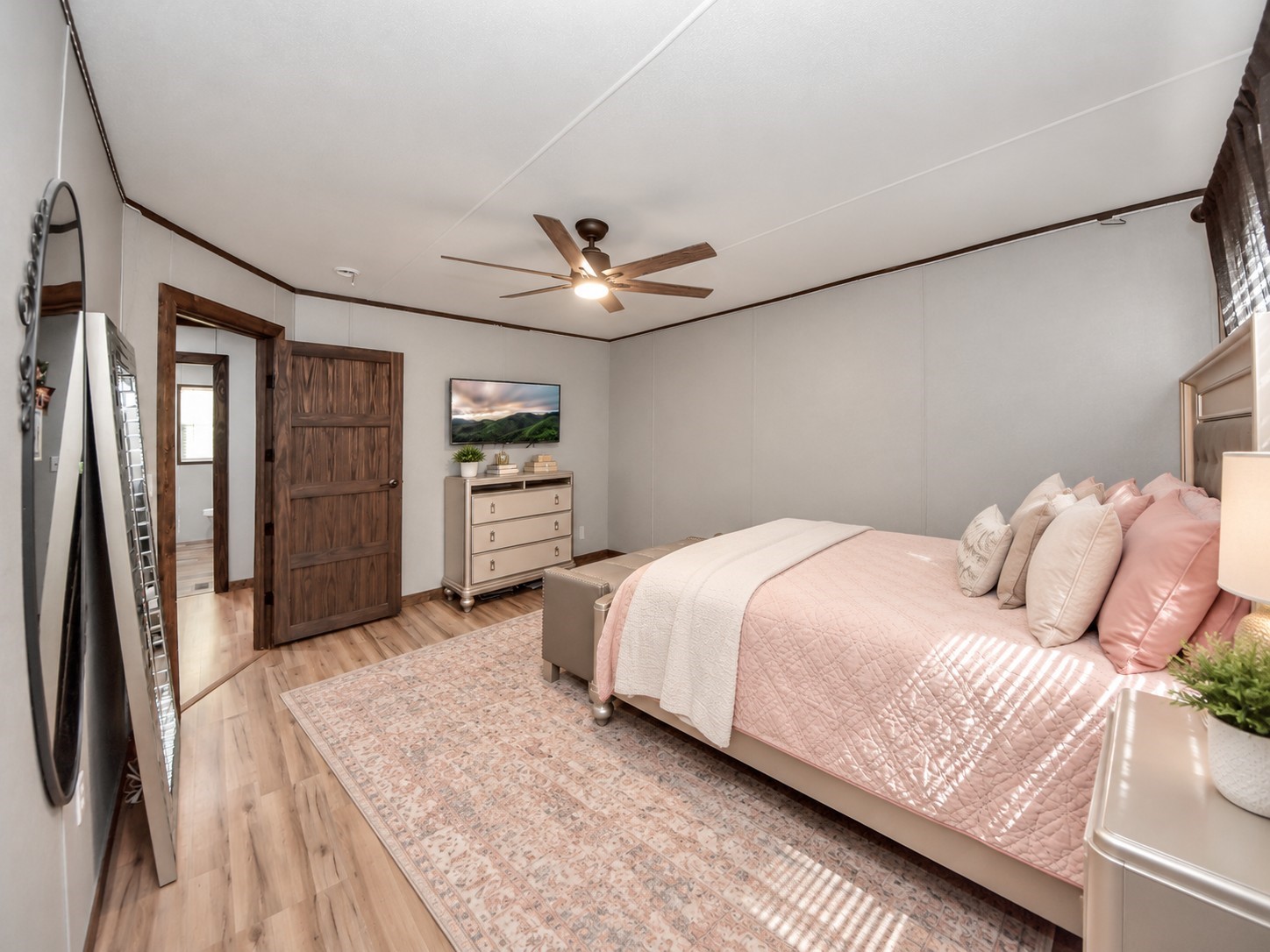 Virtually staged third bedroom.