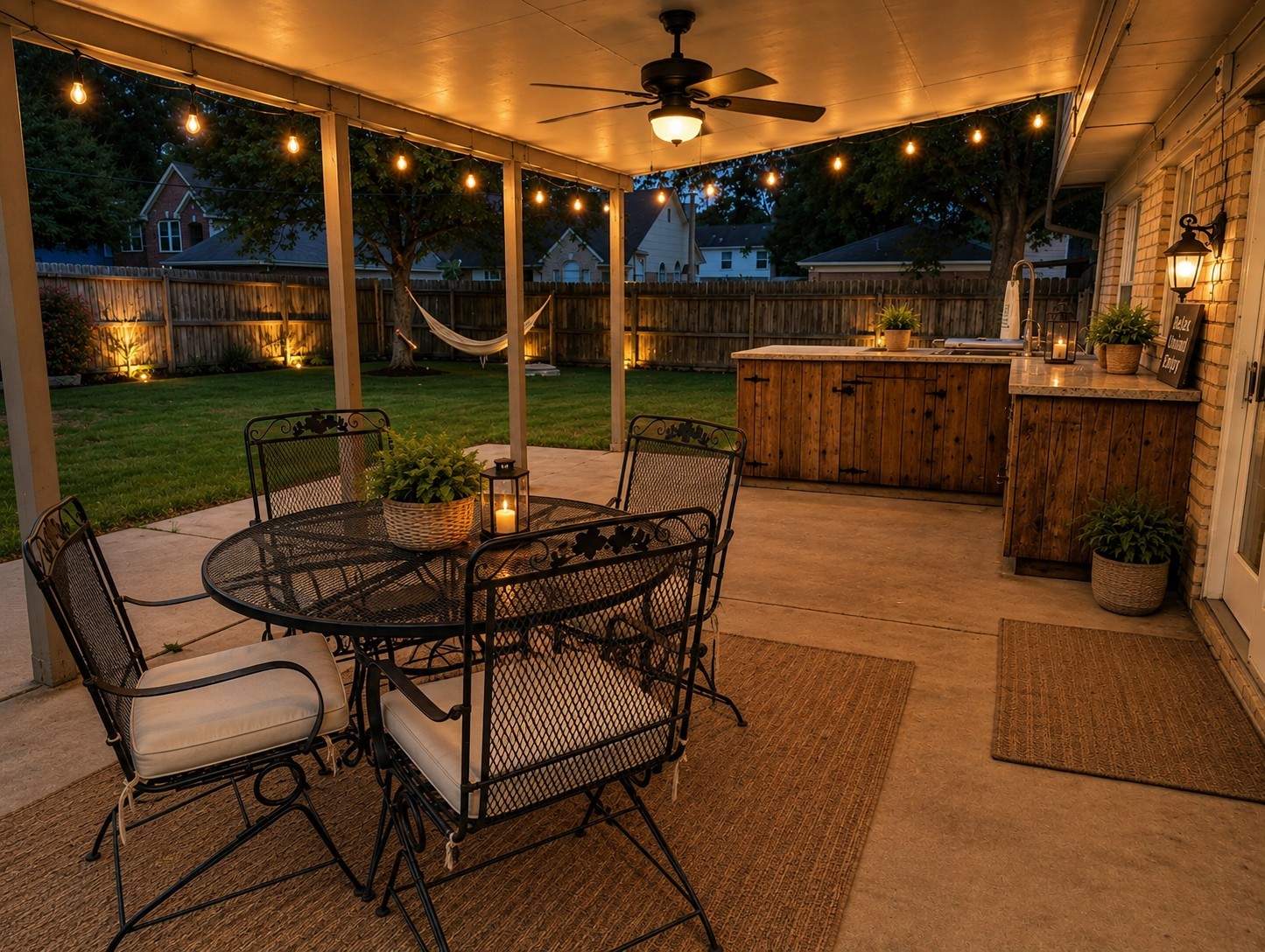 Virtually Staged Outdoor Patio