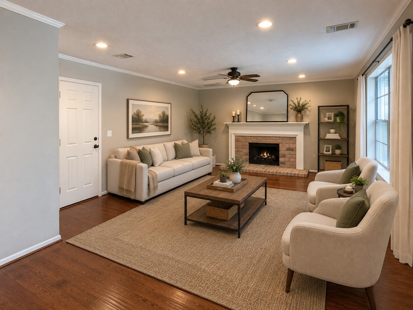 Virtually Staged Living Area