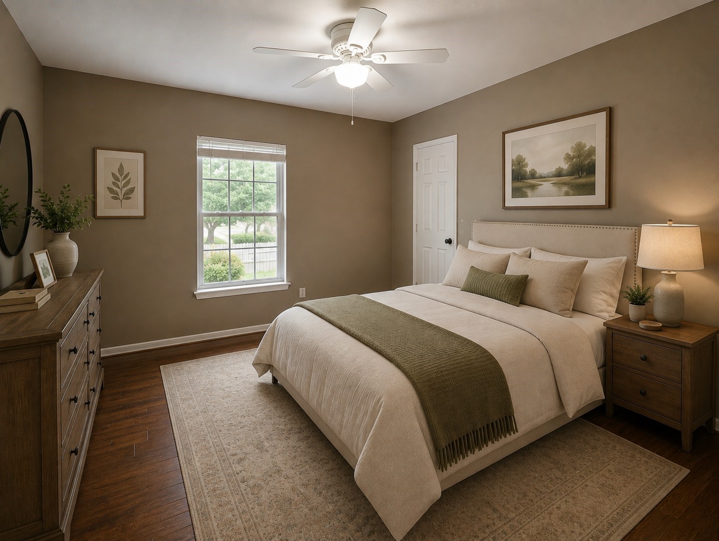 Virtually Staged Bedroom