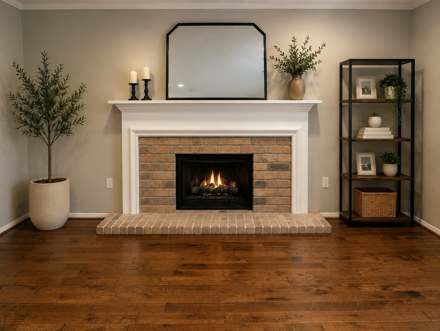 Virtually Staged Fireplace