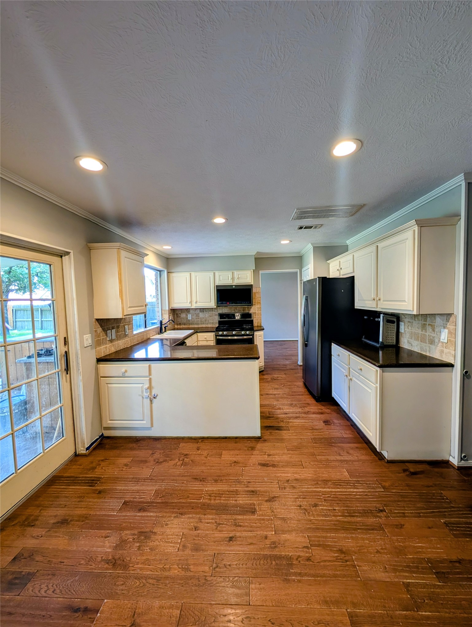 Kitchen open to living space