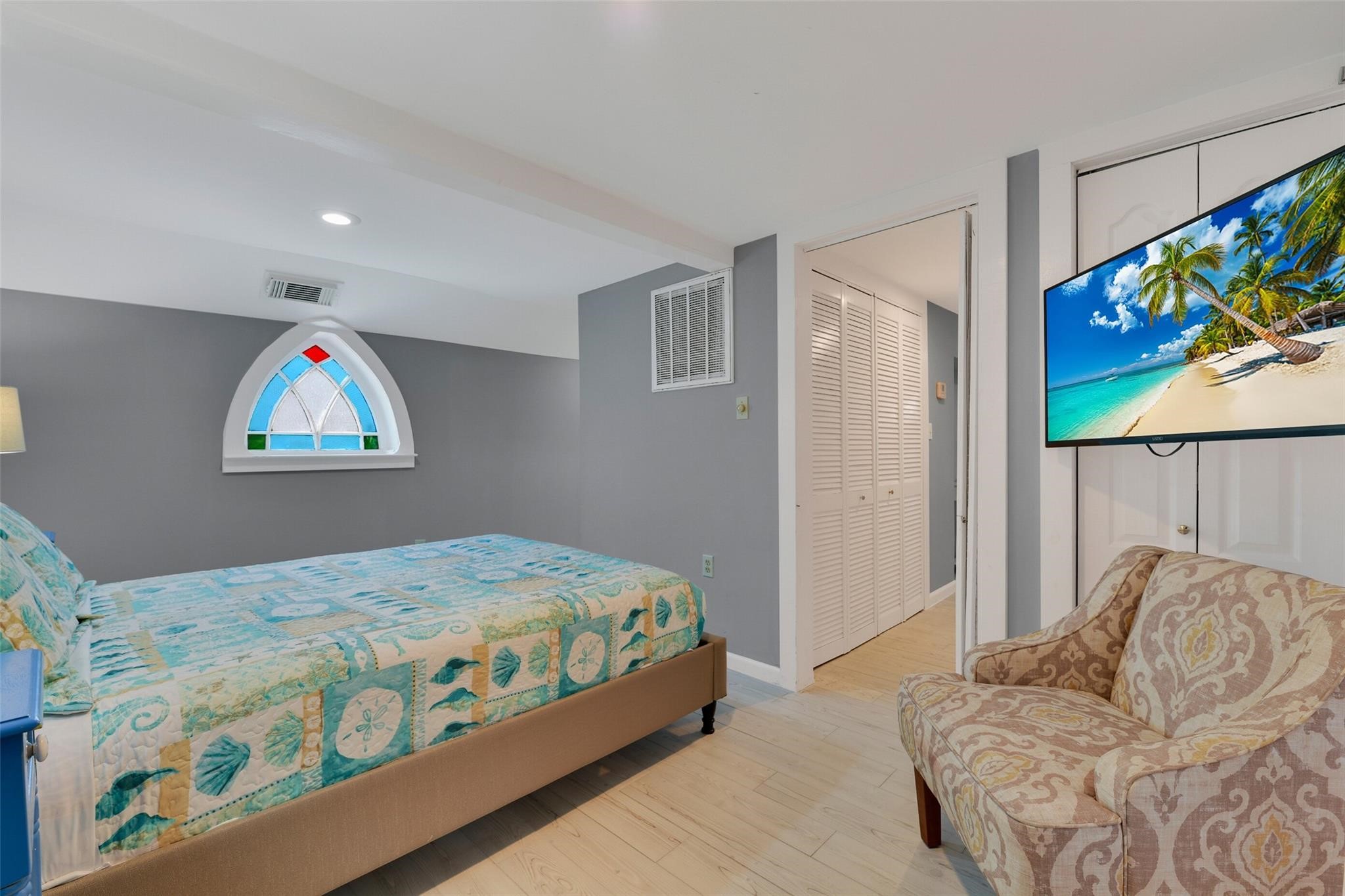Additional view of second downstairs bedroom.