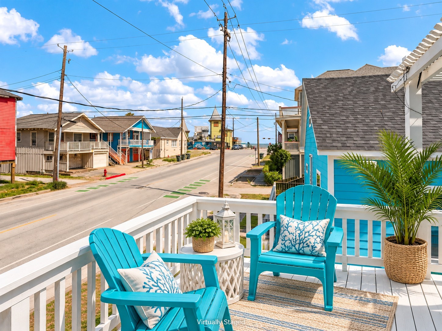 Second-Floor Upper Deck with Coastal Views: Sit back, relax, and enjoy the refreshing Gulf breeze from this inviting second-floor deck! Featuring outdoor seating and views toward the beach, it's the perfect spot to enjoy your morning coffee, unwind after a day in the sun, and listen to the soothing sounds of the nearby waves.