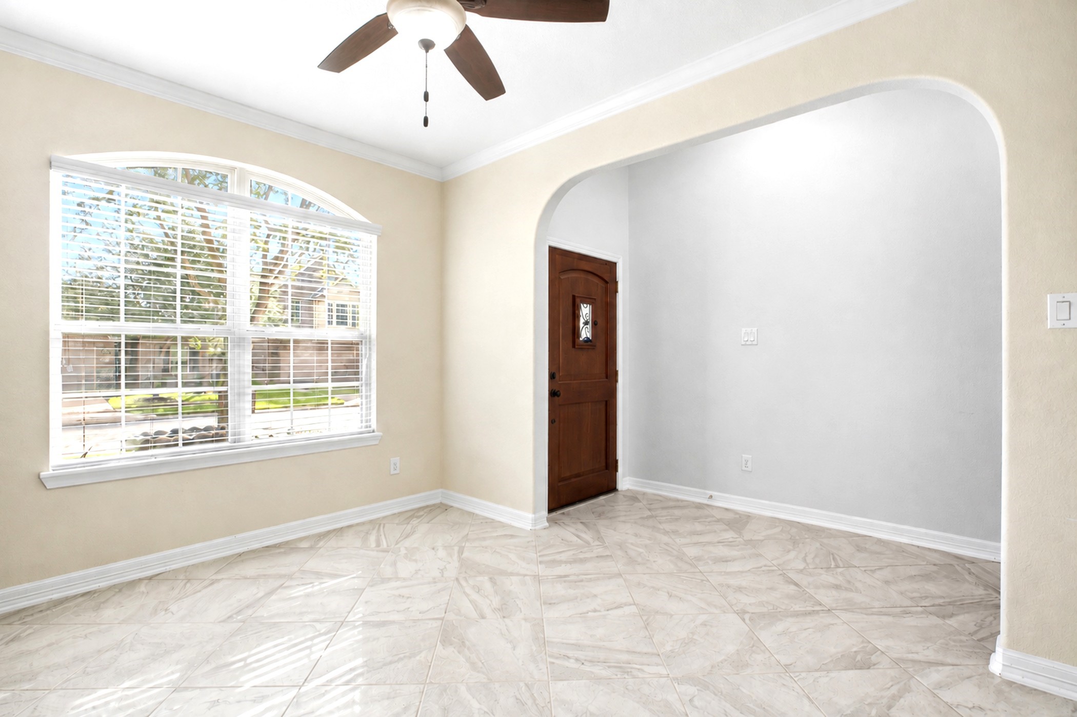 Room can be used as private office or dining room or can be a flex room