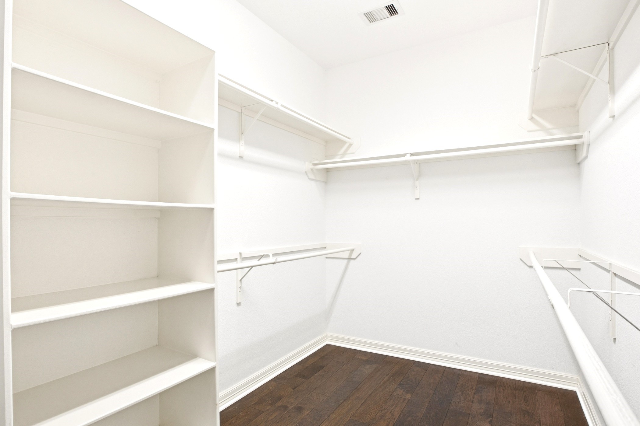 Large primary walk in closet