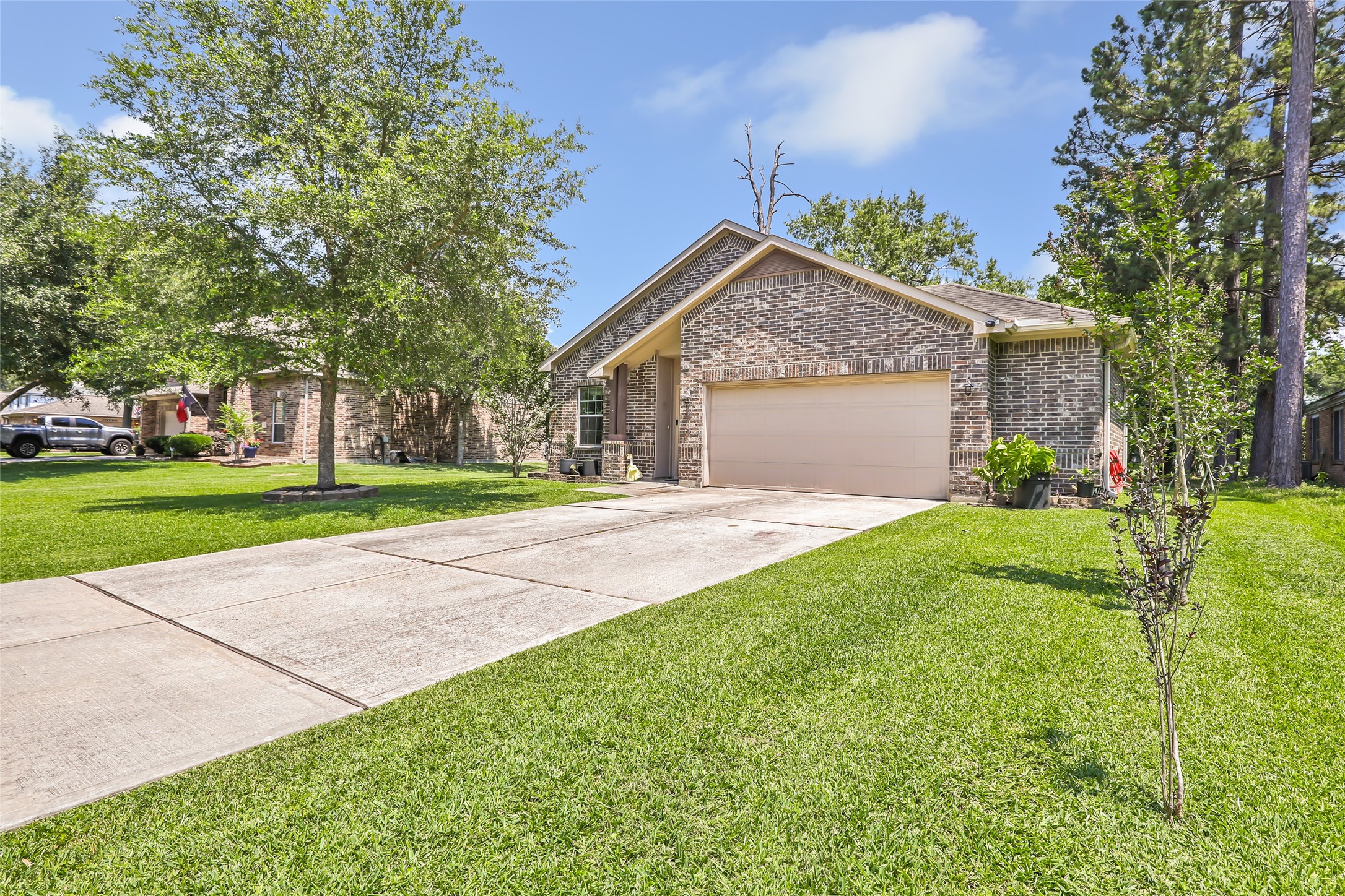 Plenty of Parking space and extended garage