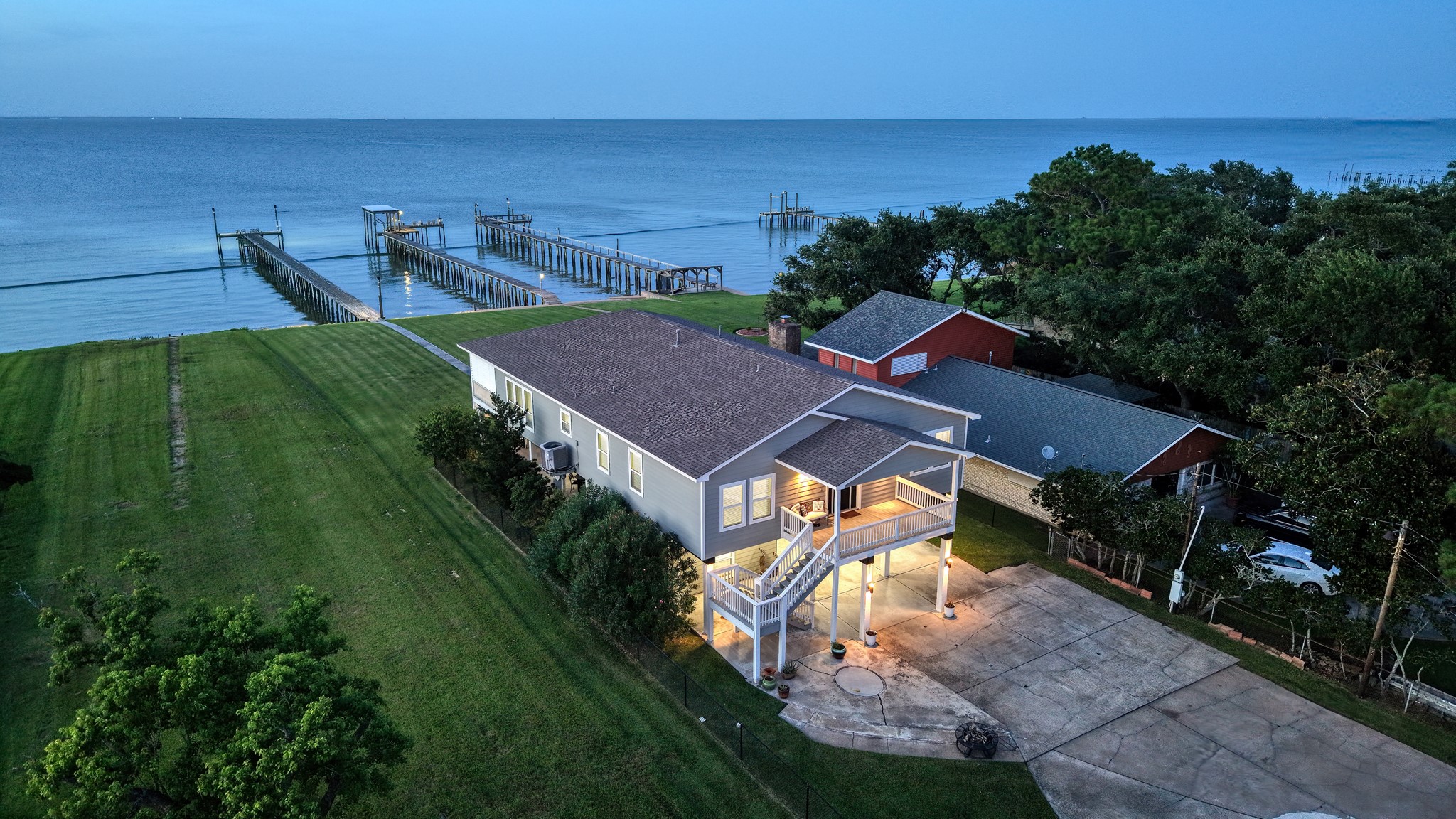 Over half an acre of prime, private Galveston Bay shoreline.