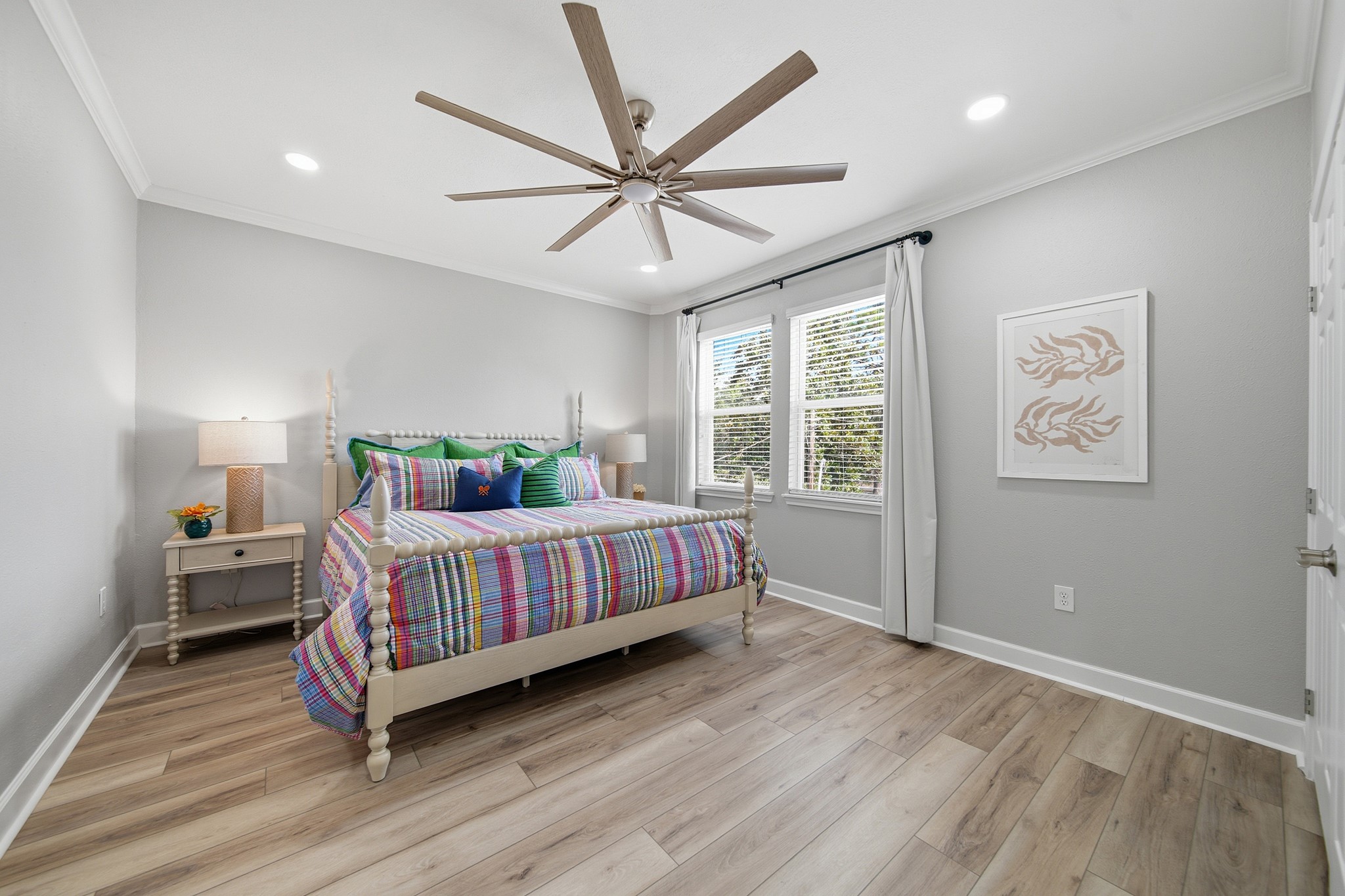 Offer your family or guests a beautifully light-filled retreat in this 2nd bedroom.
