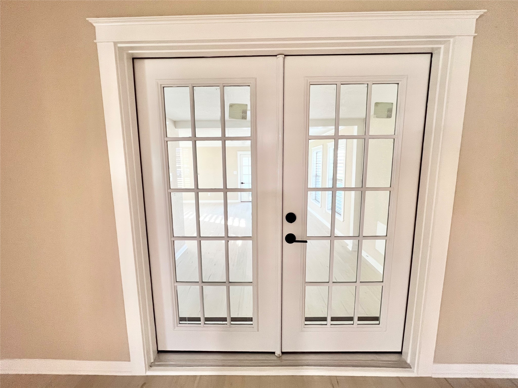 French doors leeding to the massive Flex room that can be an exercise room, game room, home office, sun room...the possibilities are open to your imagination.