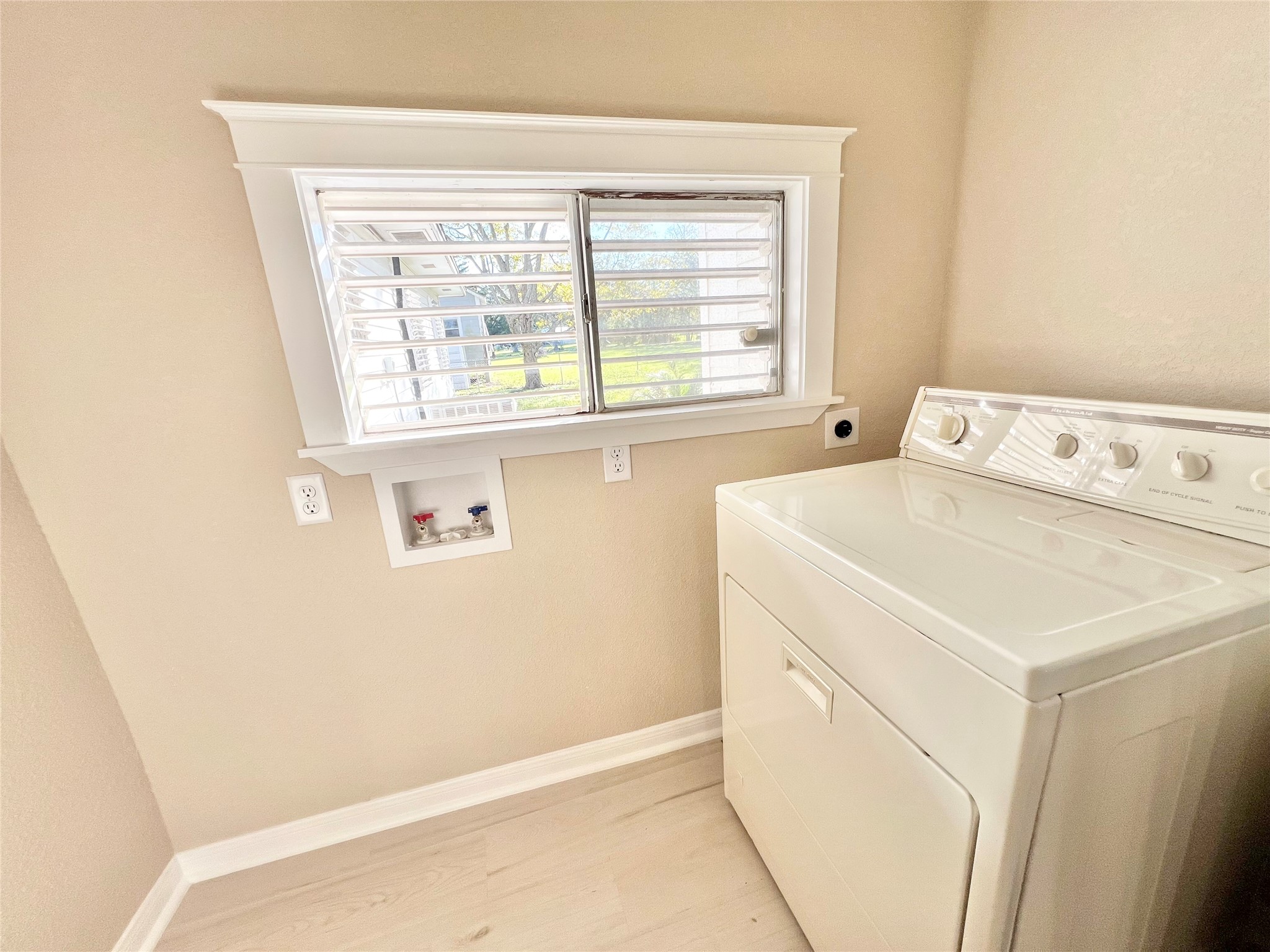 Gas dryer might stay, don't quite know just yet.