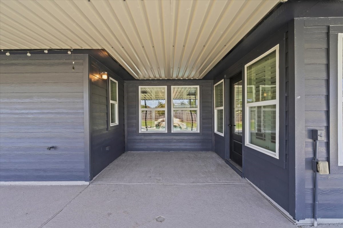 Covered patio
