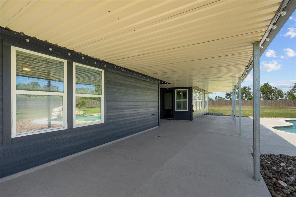 Covered patio