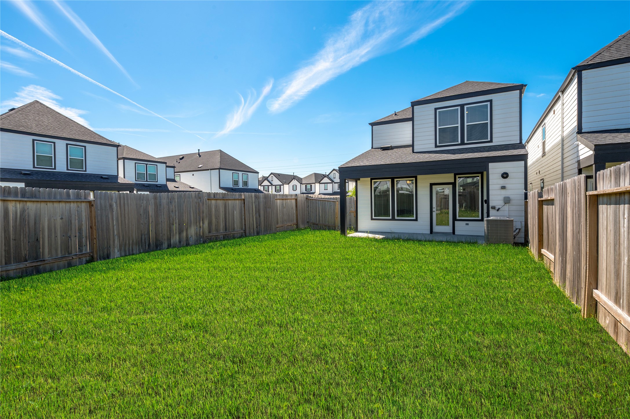 Another view of the large backyard.