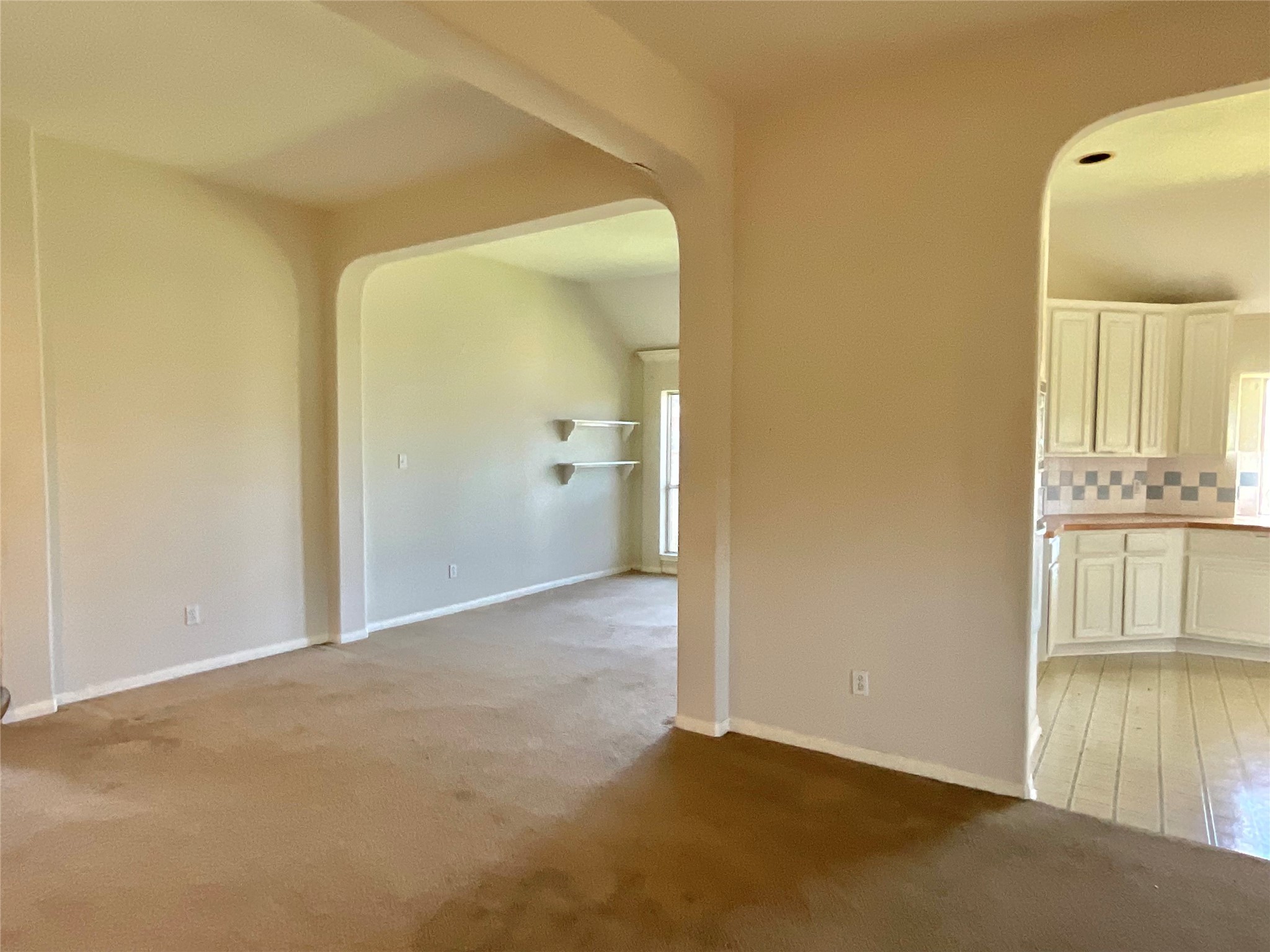 Family room from windows toward dining area Family room from windows toward dining area