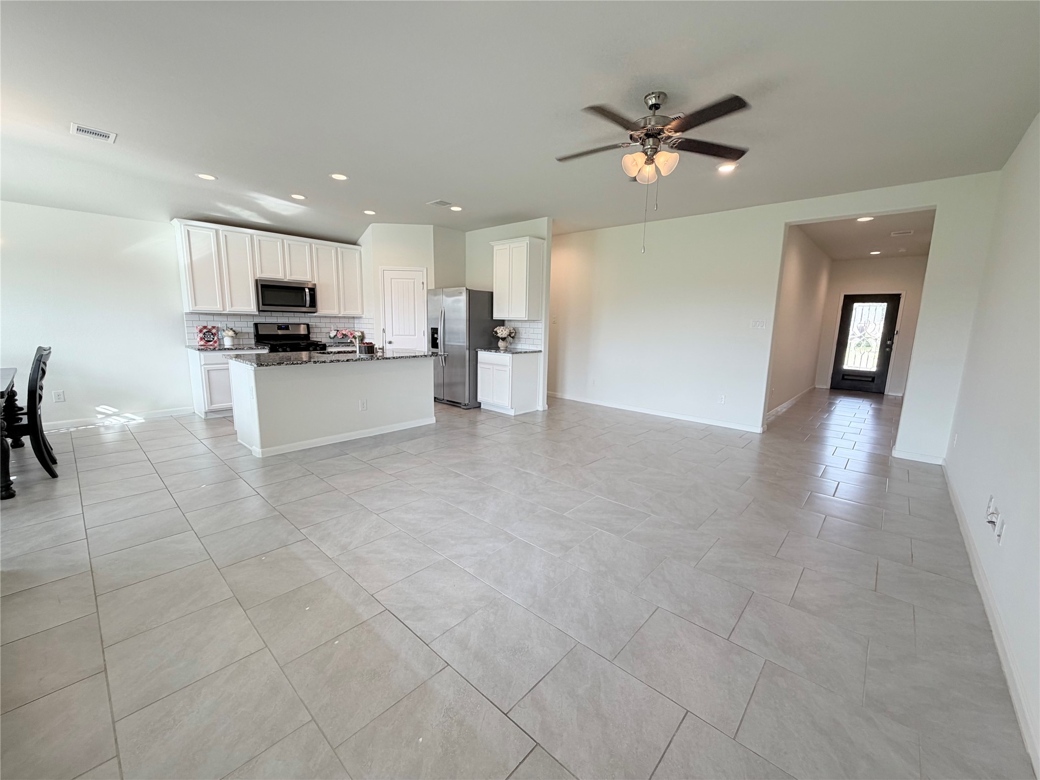 Expansive living area offers plenty of space for relaxing, entertaining and everyday living.