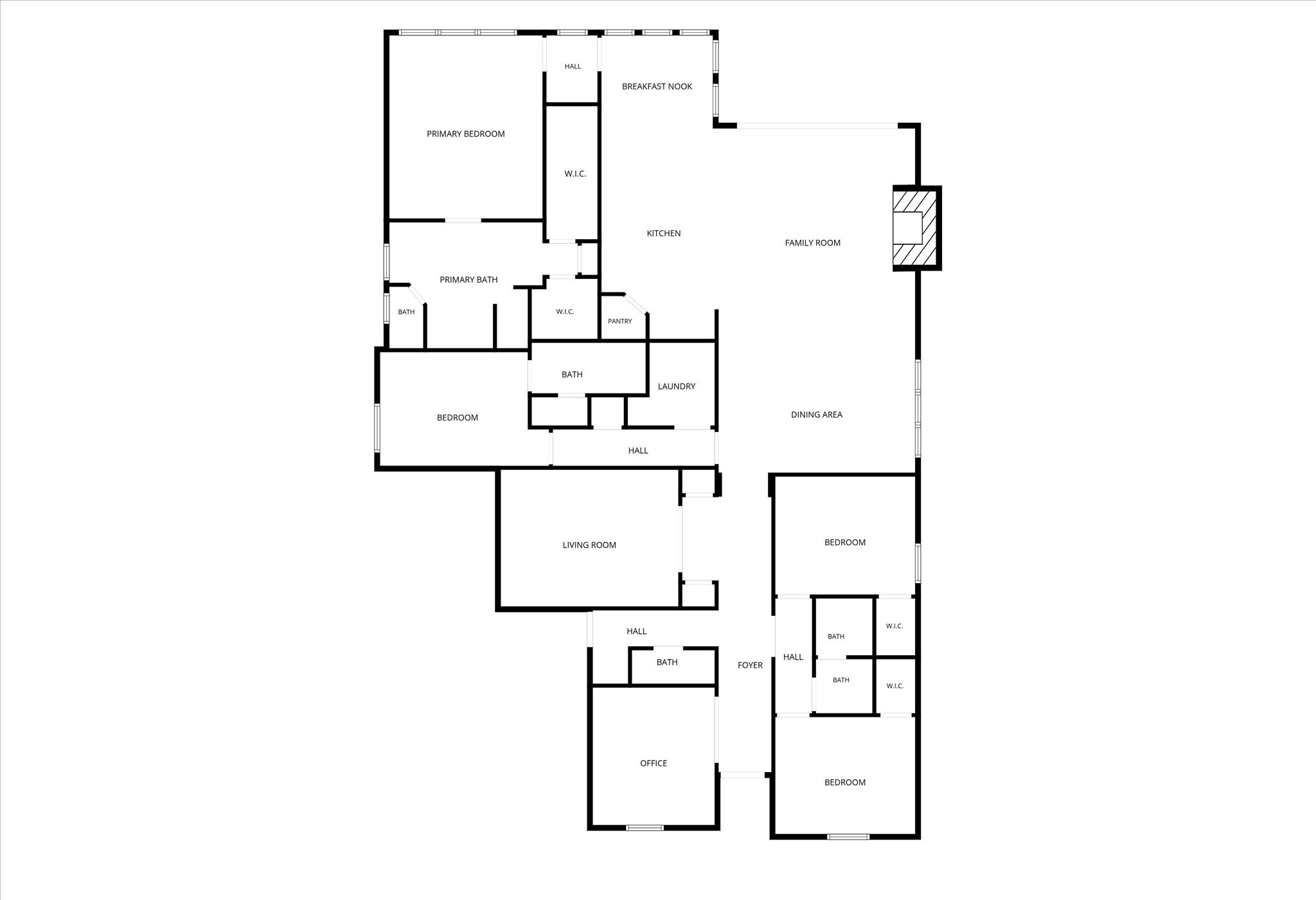 Plus the extended covered patio & 3 car tandem garage