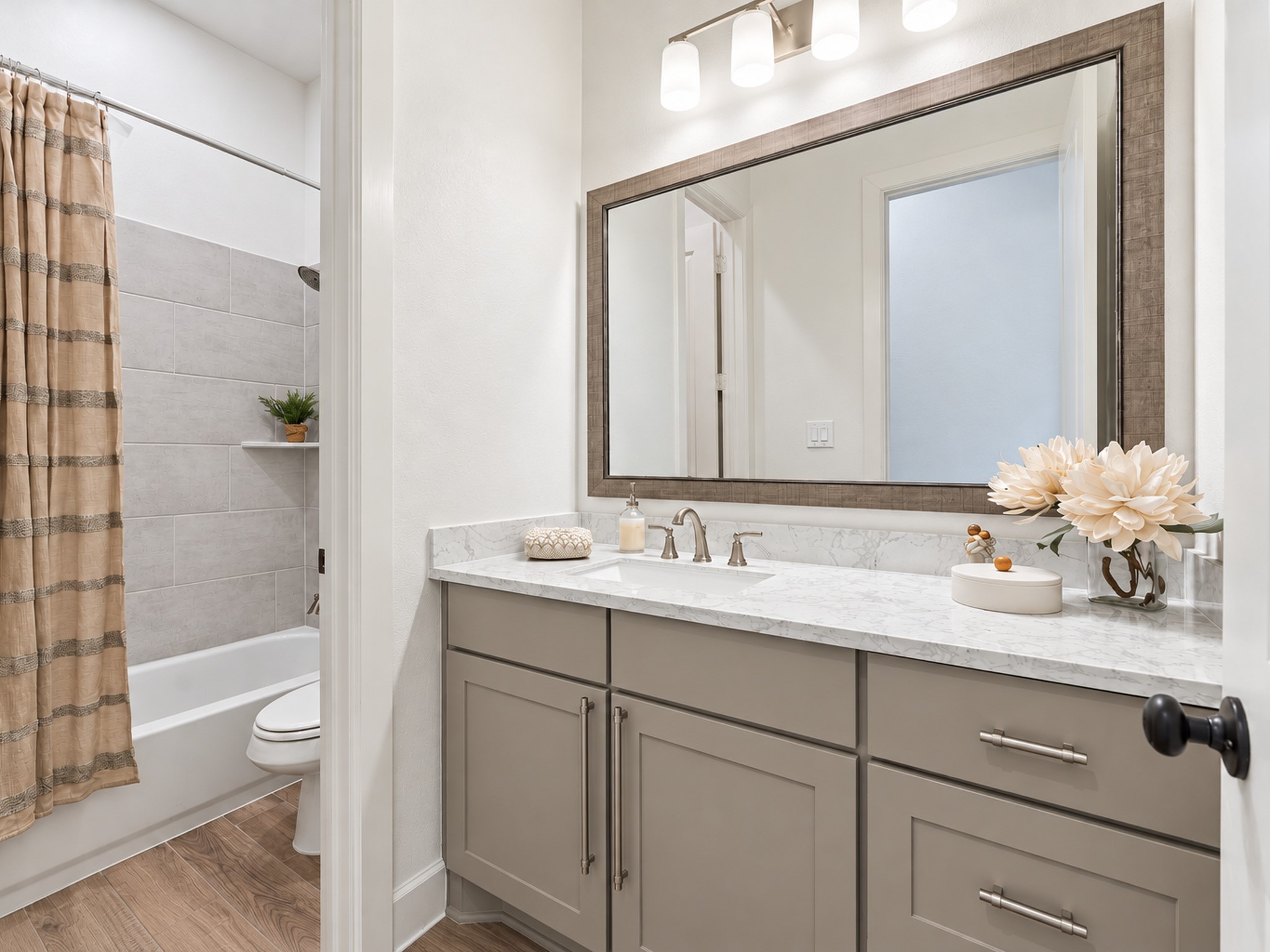 Well appointed secondary bathroom