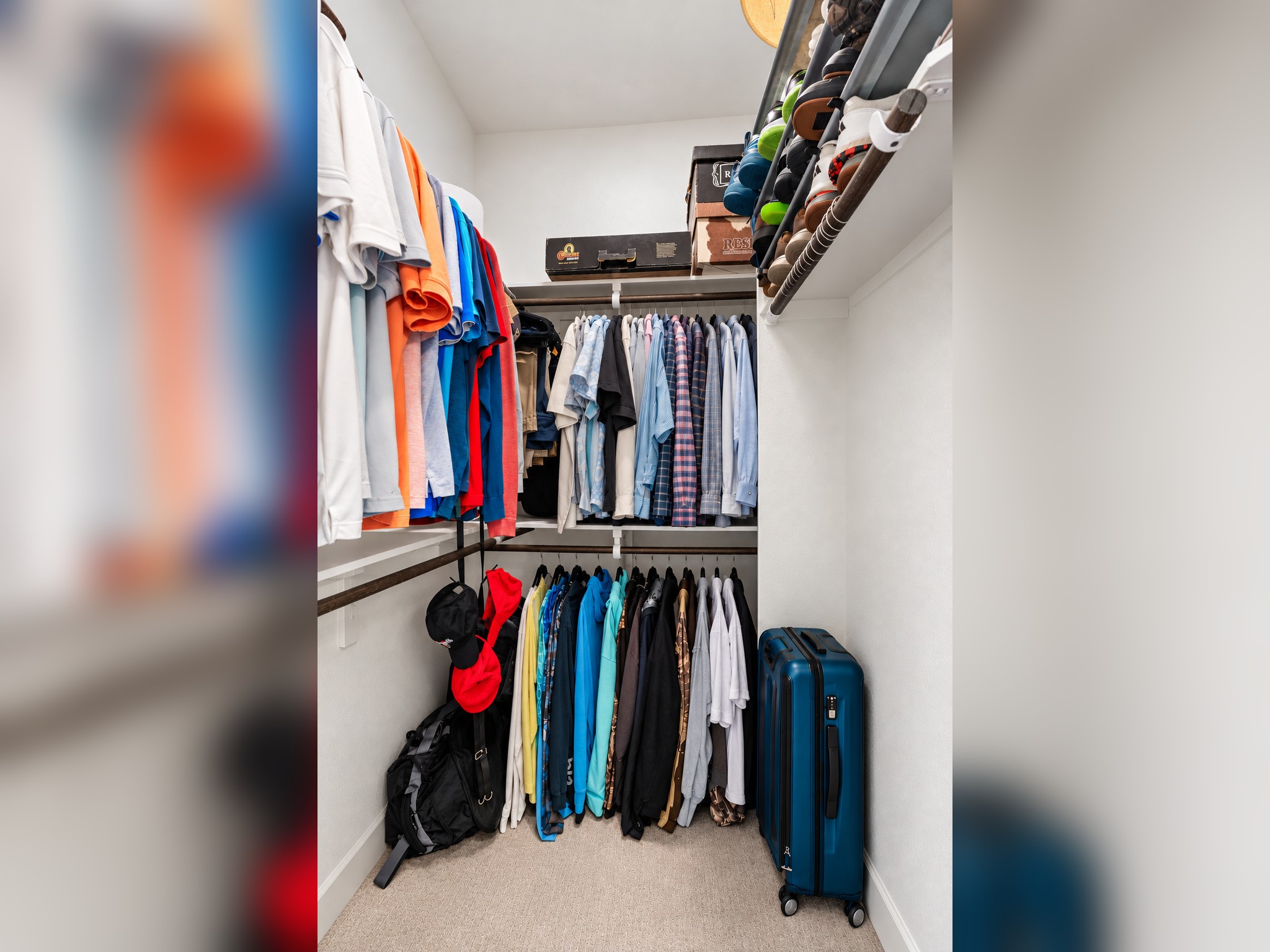 Second generous walk-in primary closet