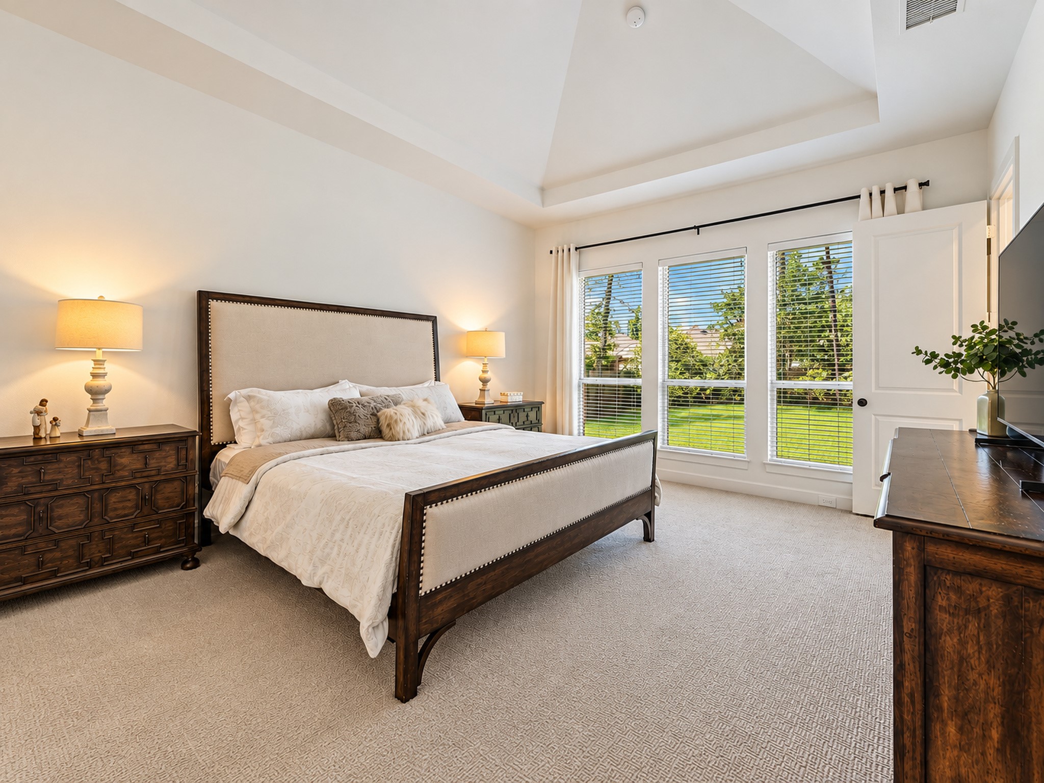 Serene light filled primary suite